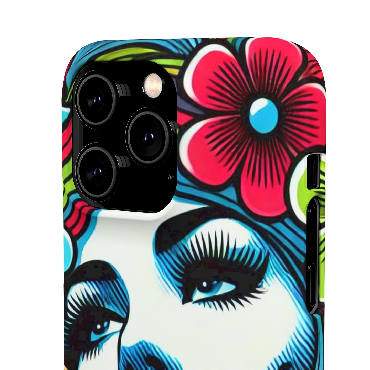 Psychedelic Flower Power Pop Art Snap Phone Case