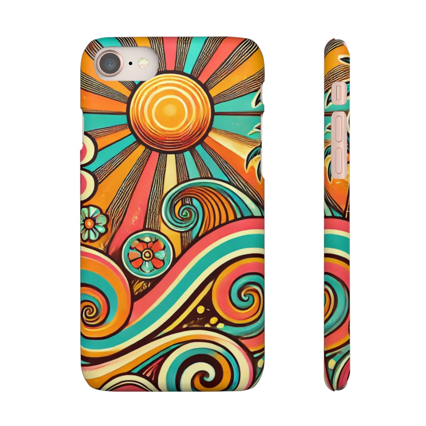 Groovy Sunburst Snap Phone Case