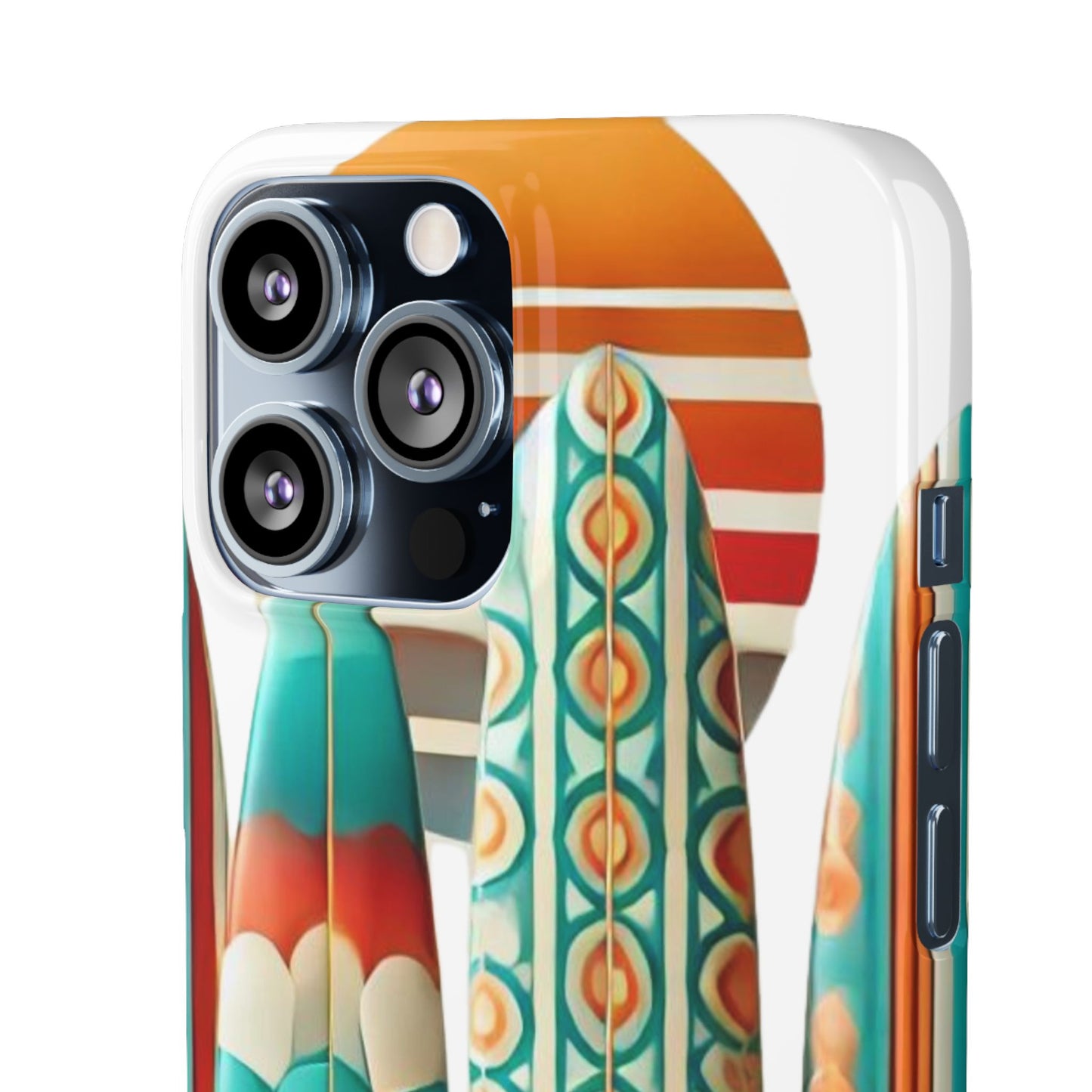 Retro Beach Surfboard Snap Phone Case