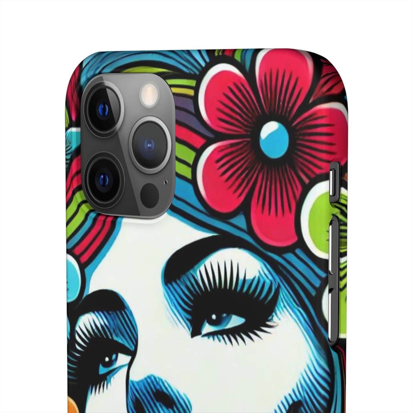 Psychedelic Flower Power Pop Art Snap Phone Case