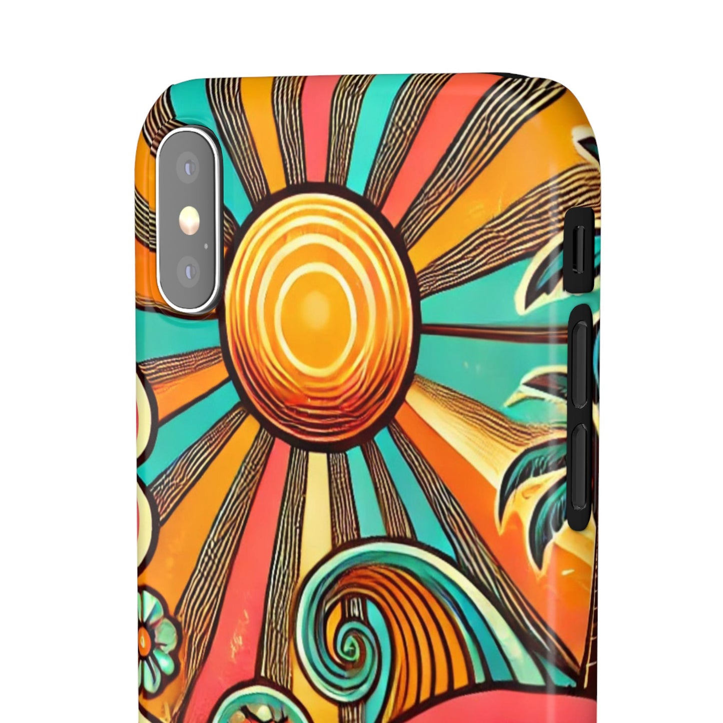 Groovy Sunburst Snap Phone Case