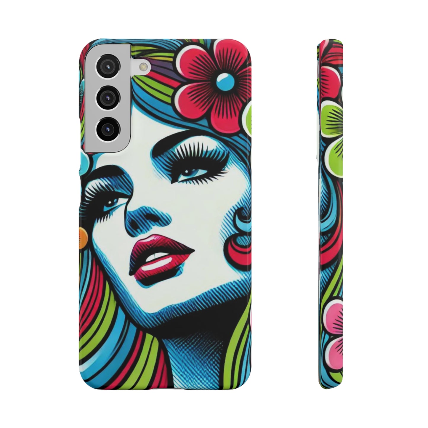 Psychedelic Flower Power Pop Art Snap Phone Case