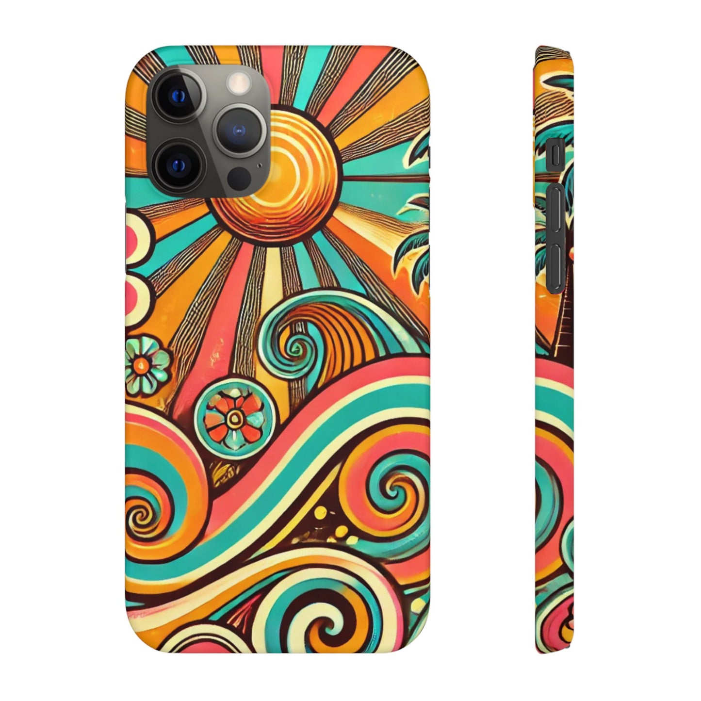 Groovy Sunburst Snap Phone Case