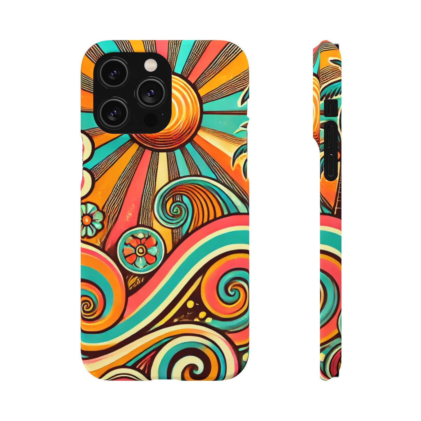 Groovy Sunburst Snap Phone Case