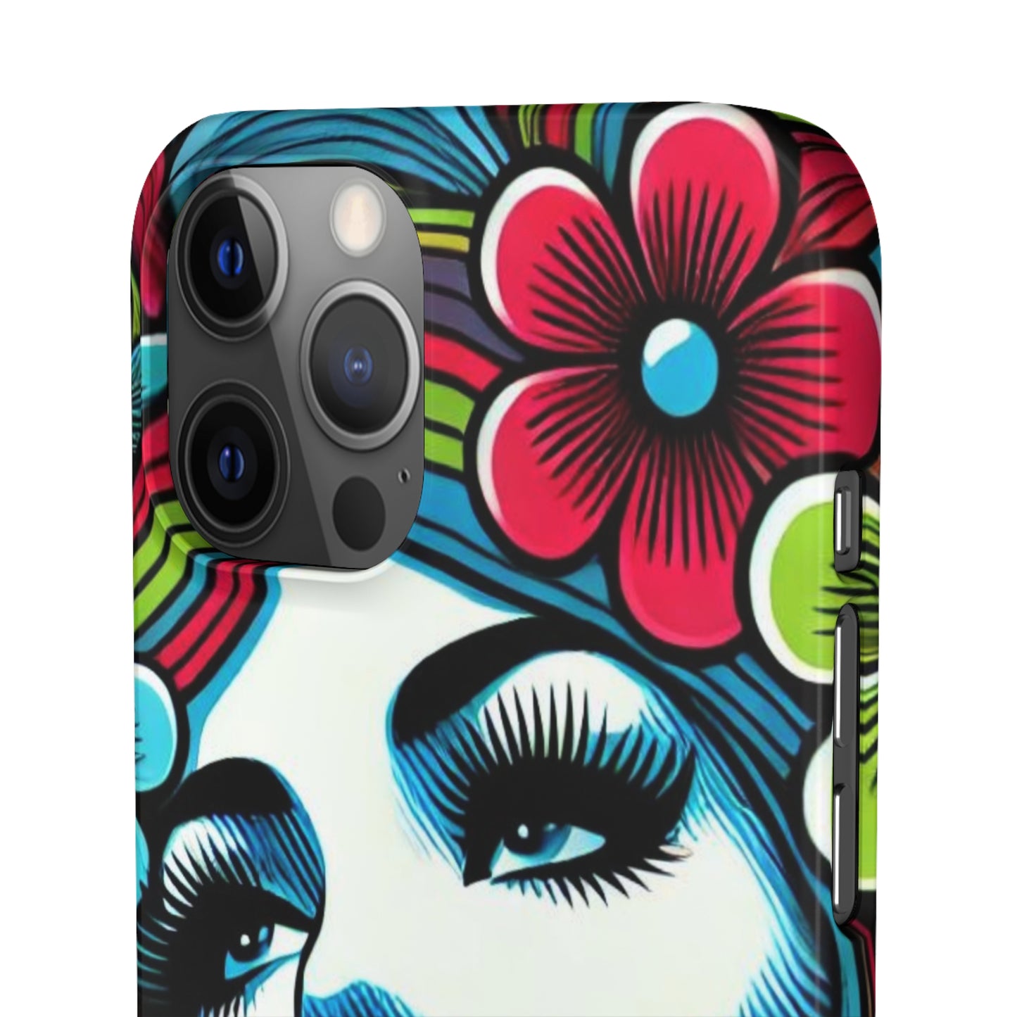 Psychedelic Flower Power Pop Art Snap Phone Case