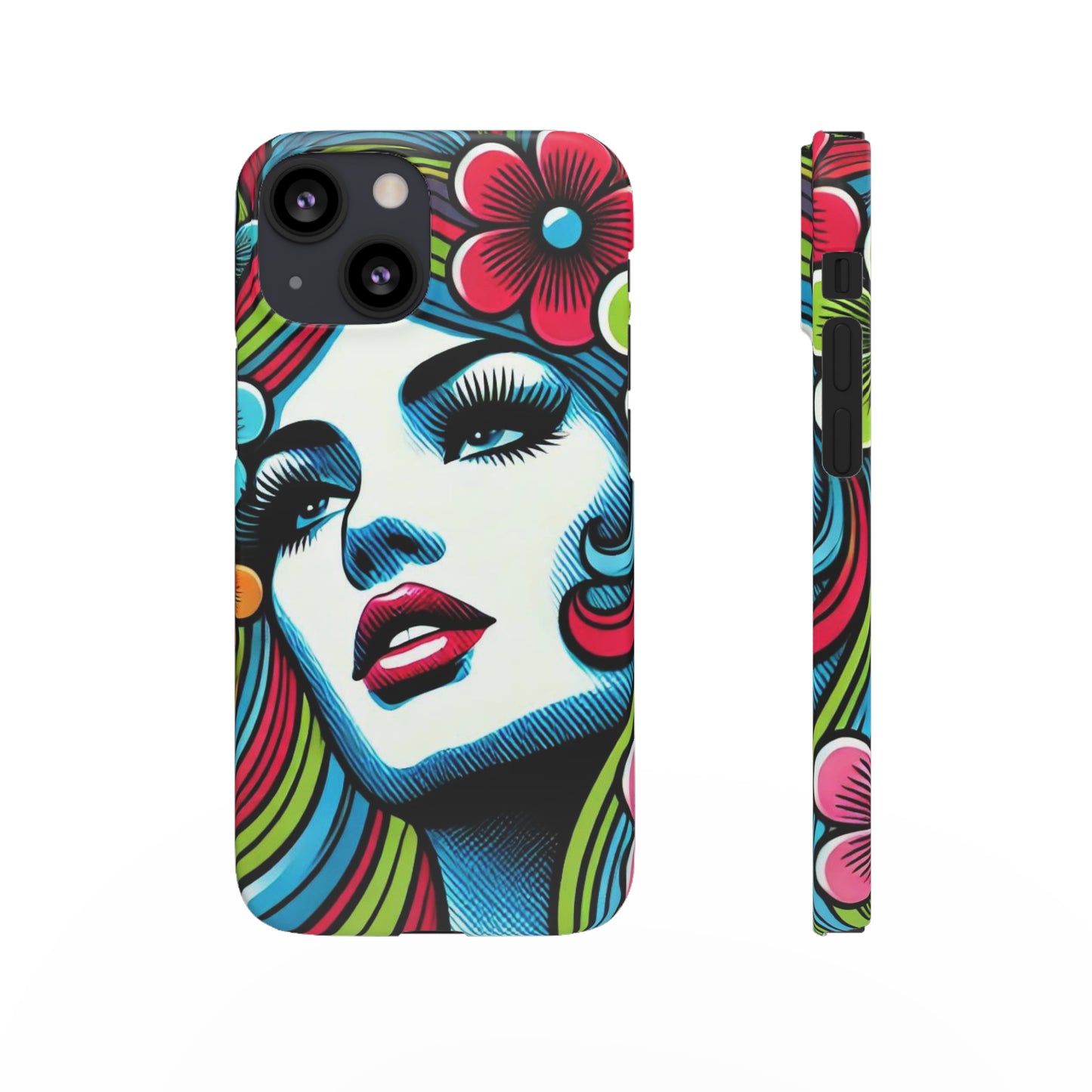 Psychedelic Flower Power Pop Art Snap Phone Case