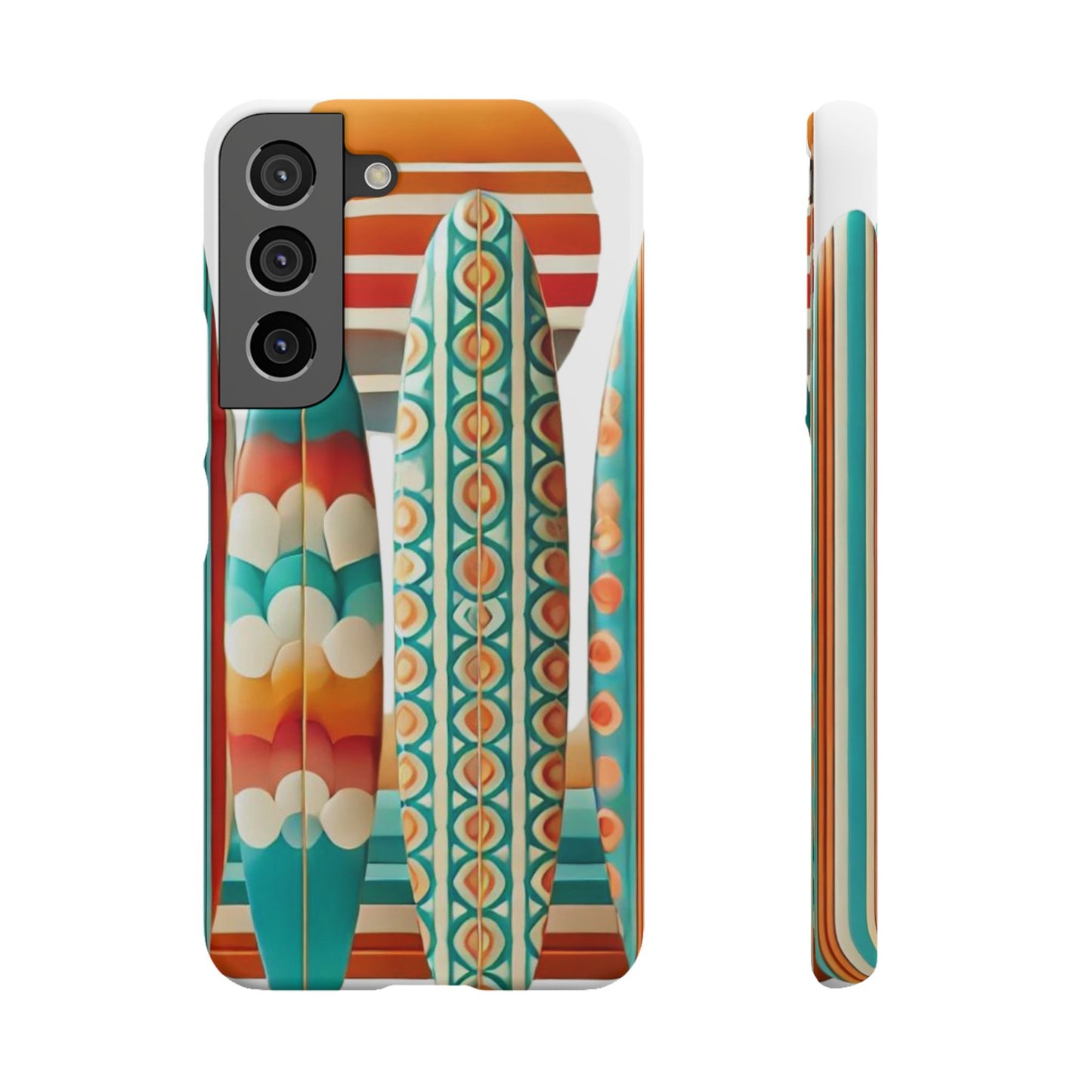 Retro Beach Surfboard Snap Phone Case