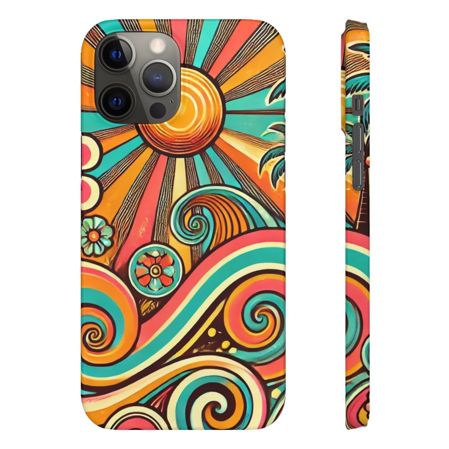 Groovy Sunburst Snap Phone Case