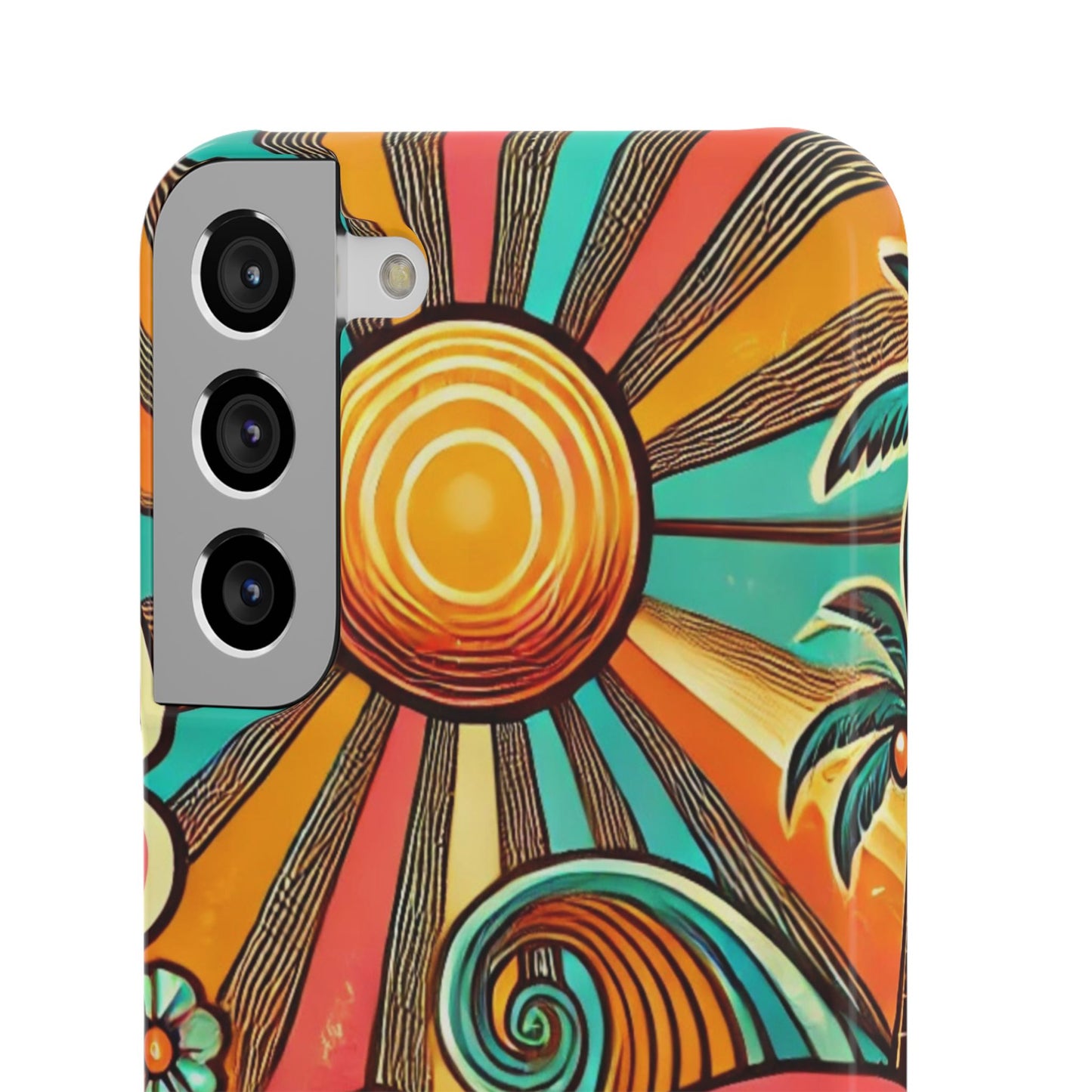 Groovy Sunburst Snap Phone Case