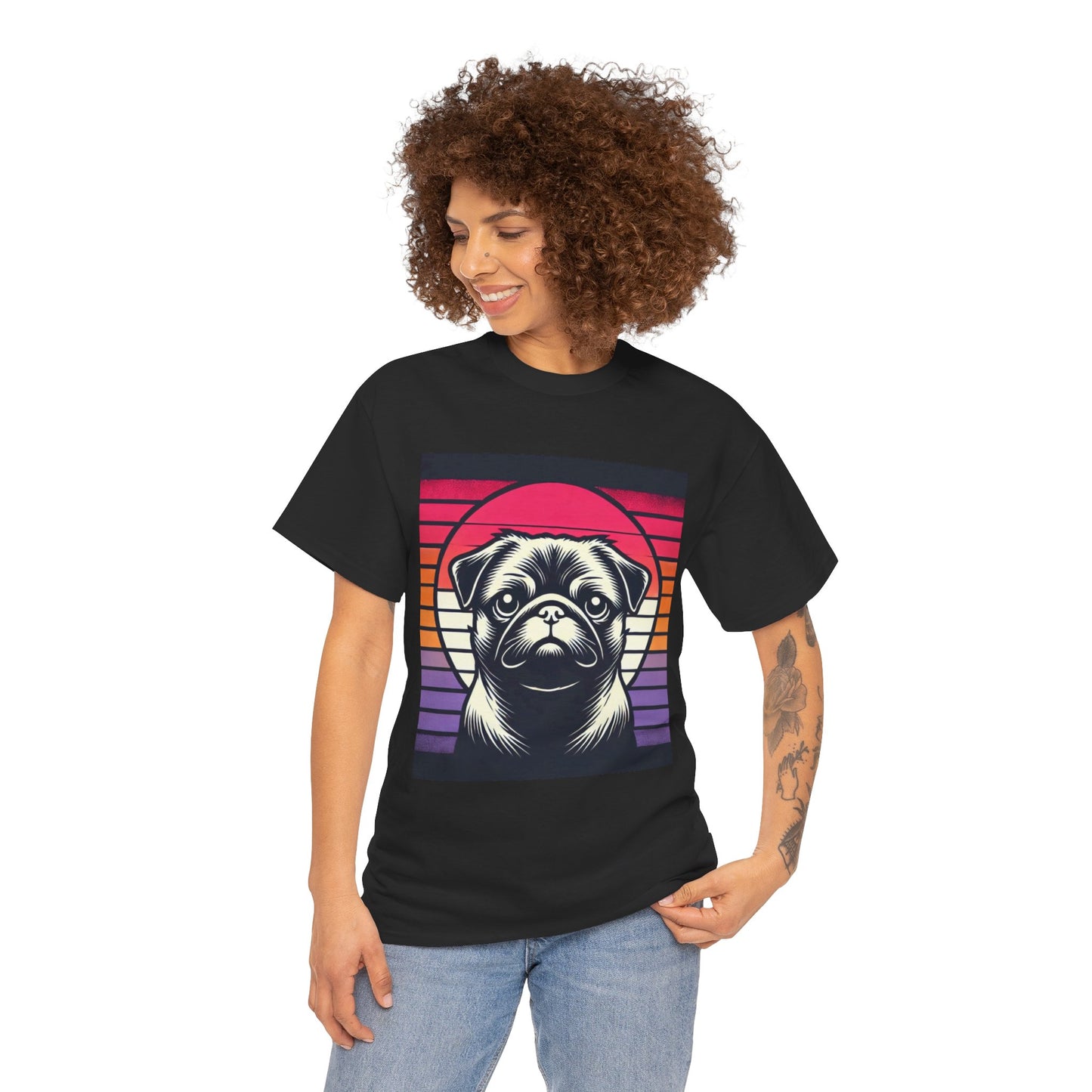 Retro Silhouette Tee - Pug