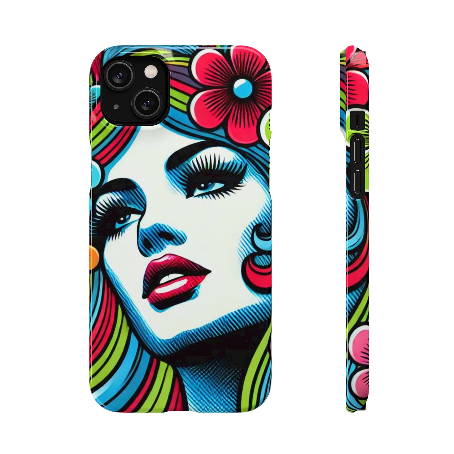 Psychedelic Flower Power Pop Art Snap Phone Case