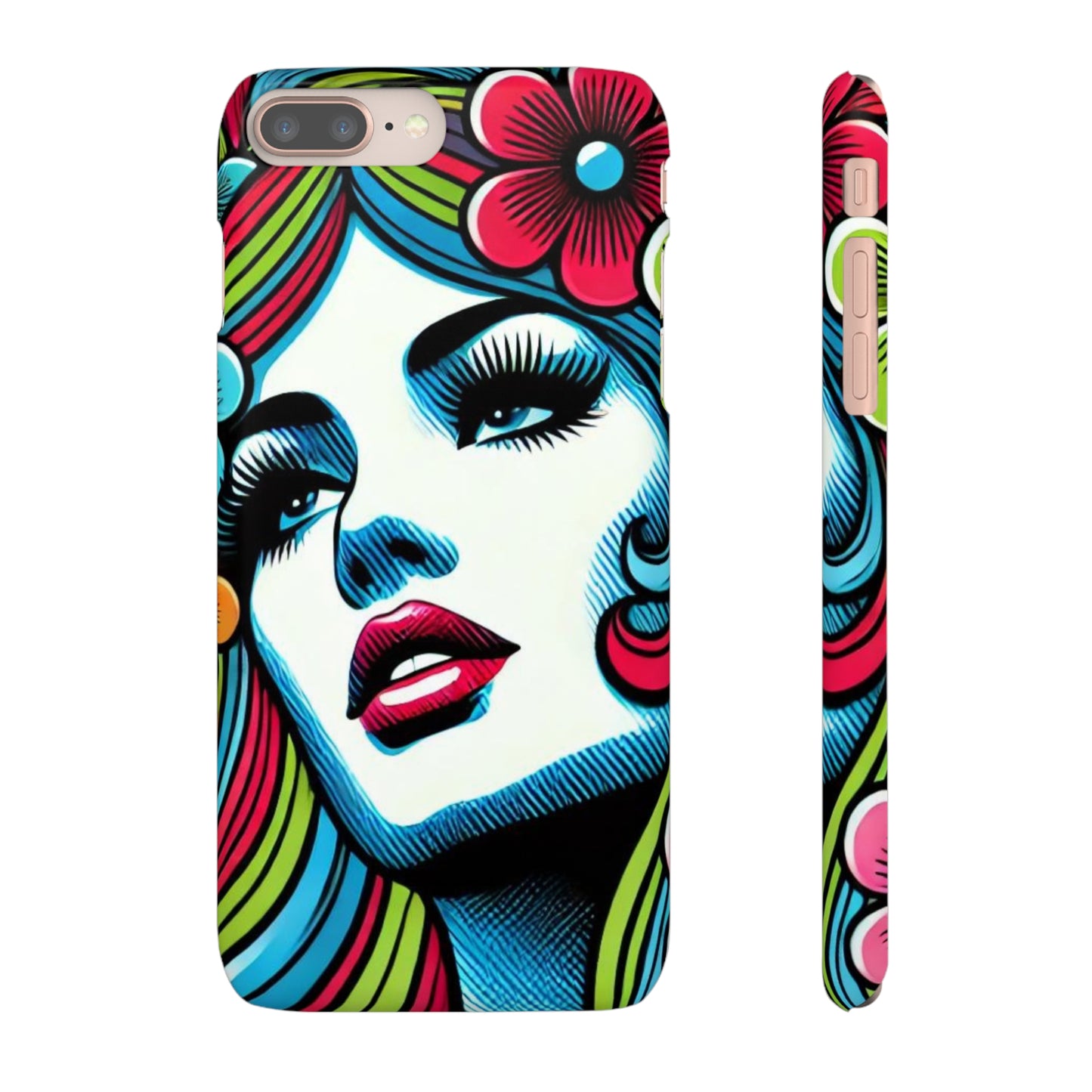 Psychedelic Flower Power Pop Art Snap Phone Case