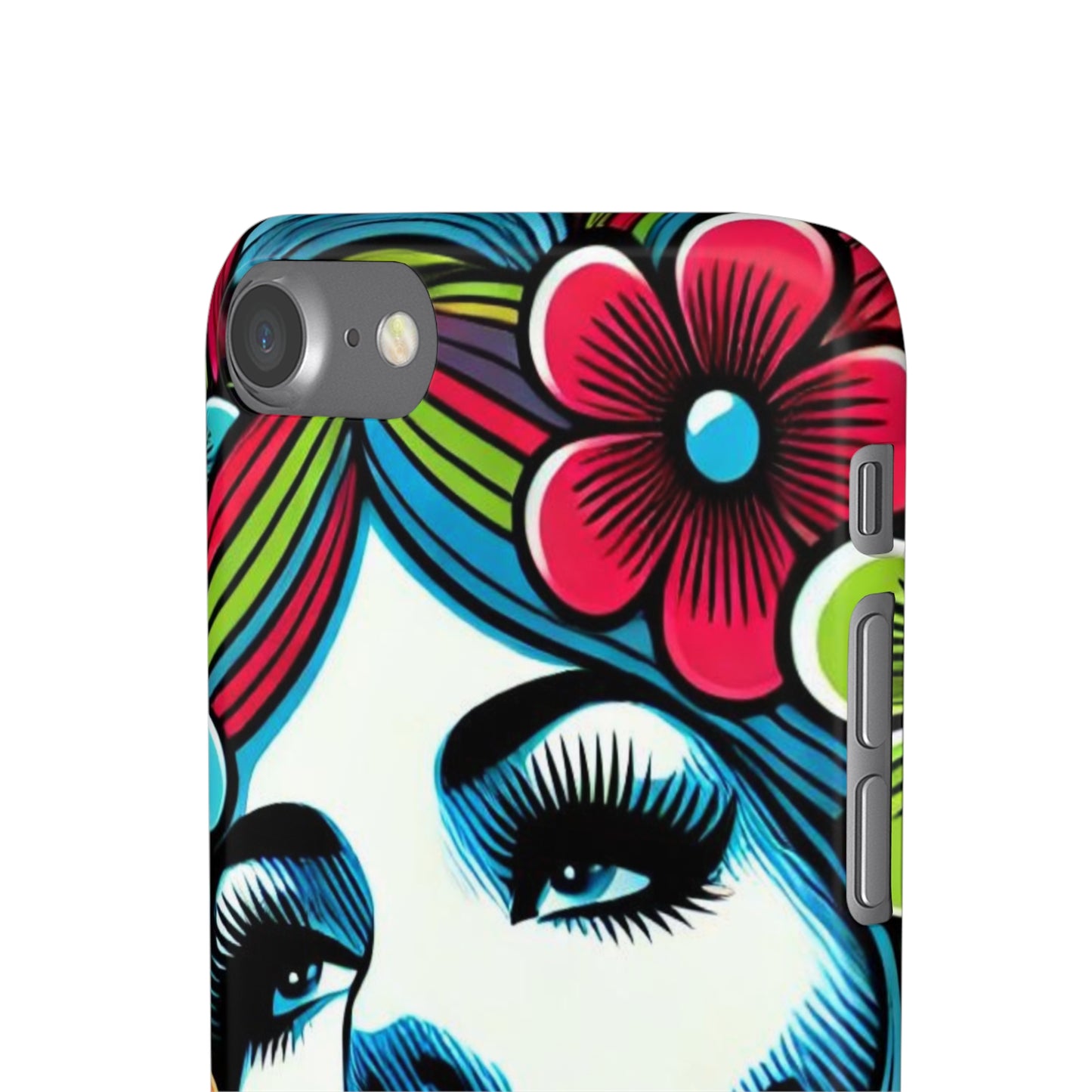 Psychedelic Flower Power Pop Art Snap Phone Case