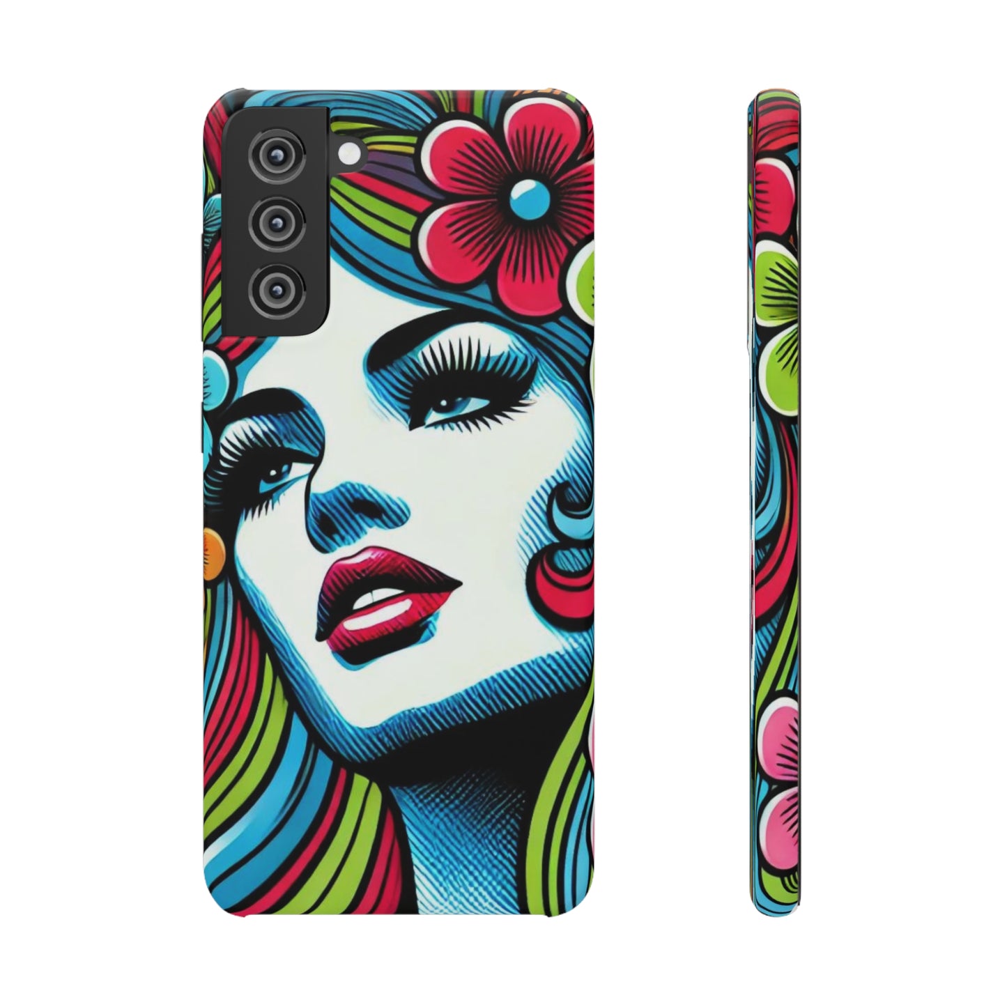 Psychedelic Flower Power Pop Art Snap Phone Case