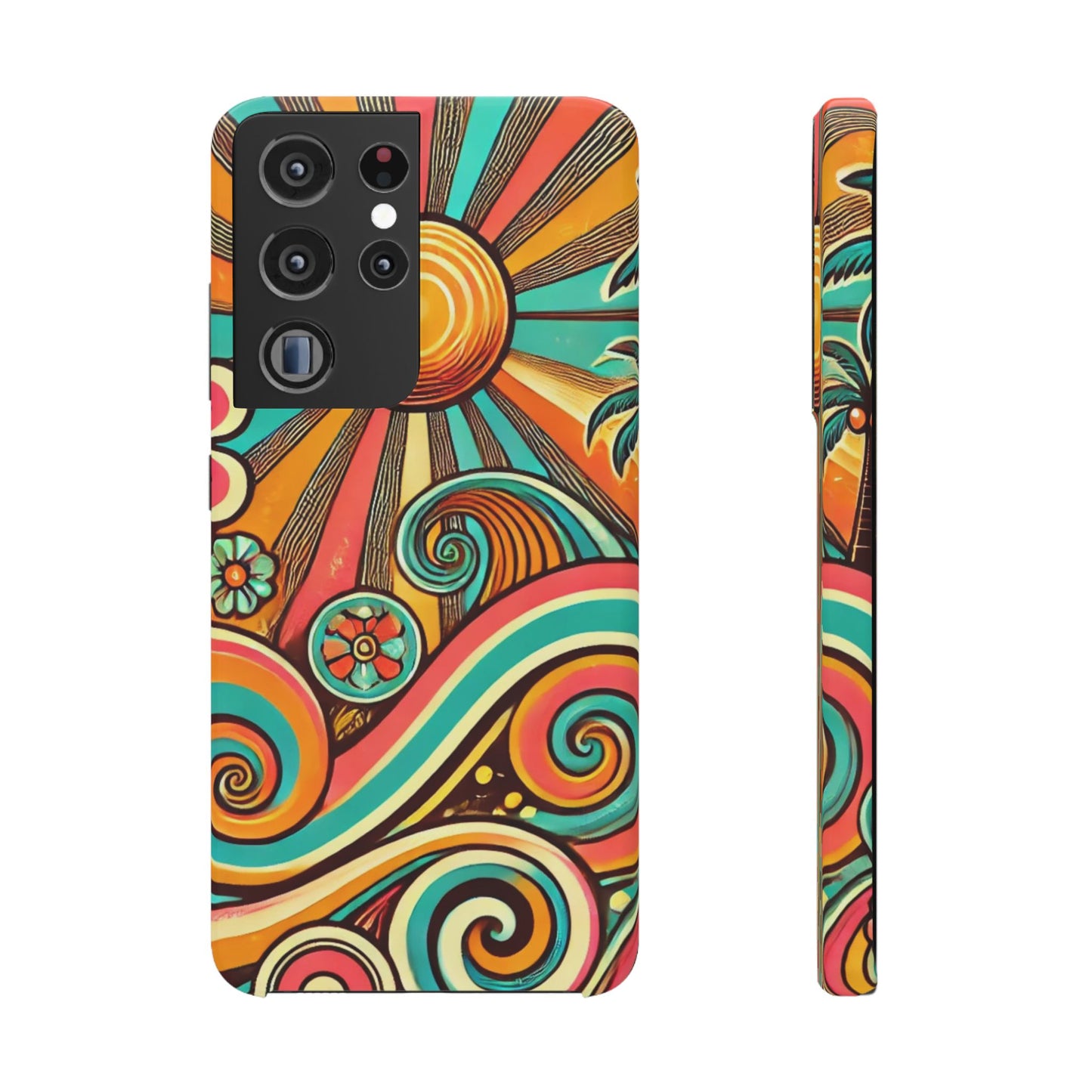 Groovy Sunburst Snap Phone Case