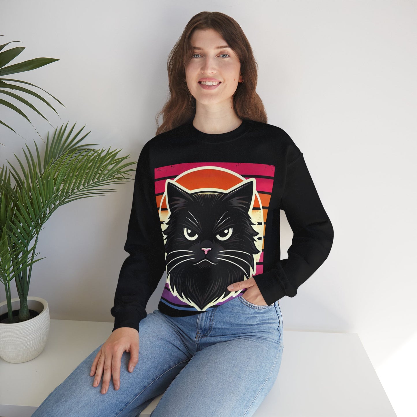 Grumpy Cat Unisex Crewneck Sweatshirt