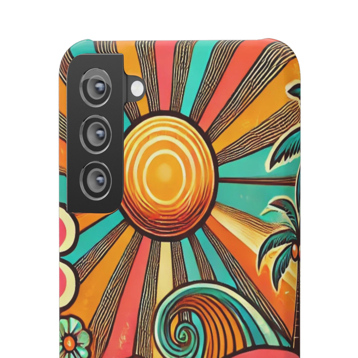 Groovy Sunburst Snap Phone Case