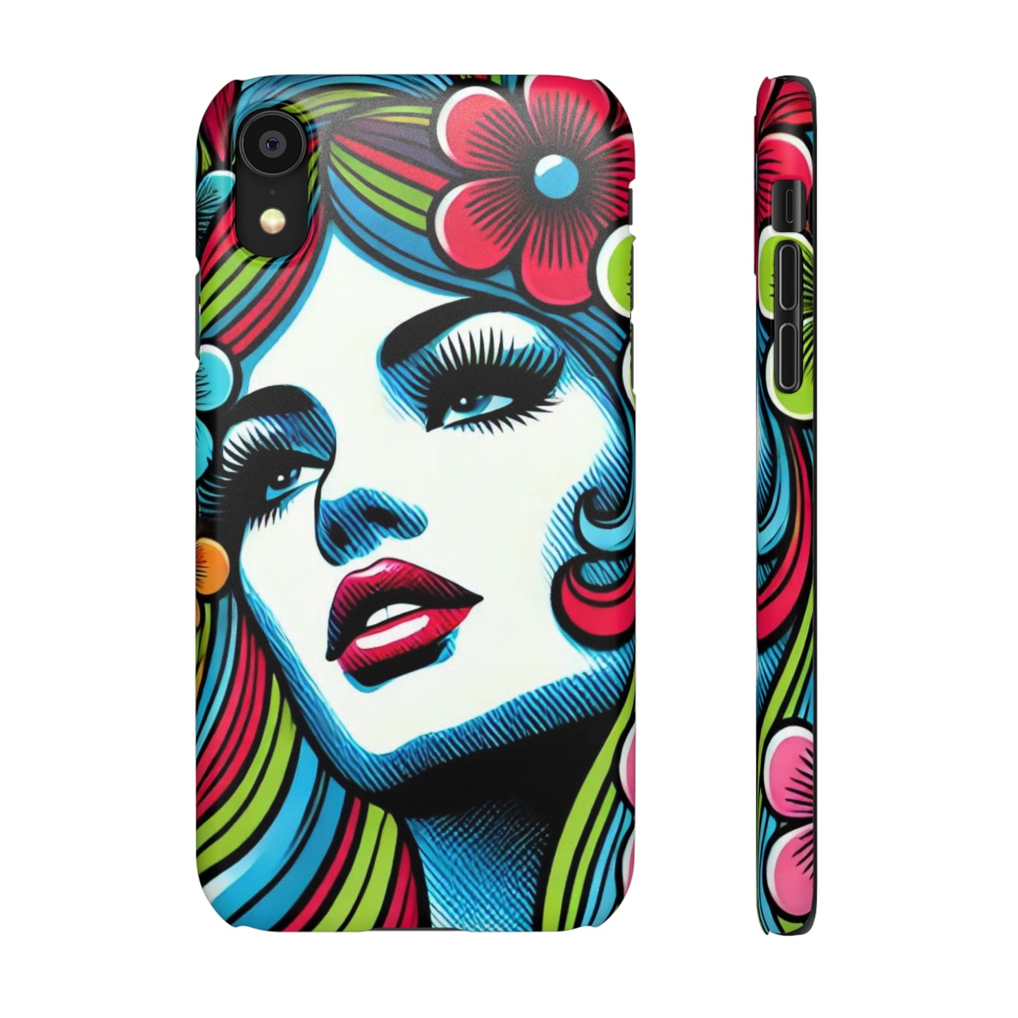 Psychedelic Flower Power Pop Art Snap Phone Case