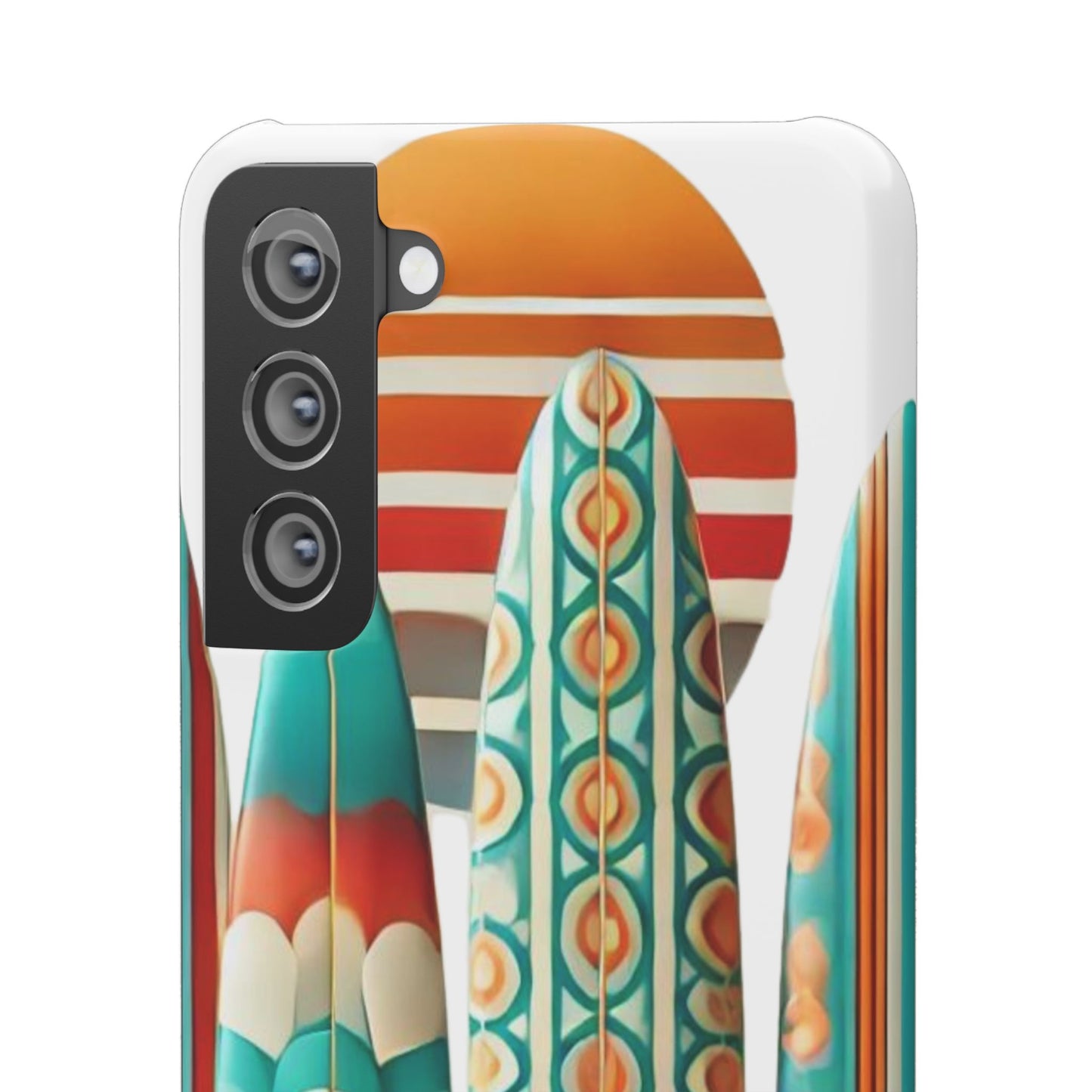 Retro Beach Surfboard Snap Phone Case