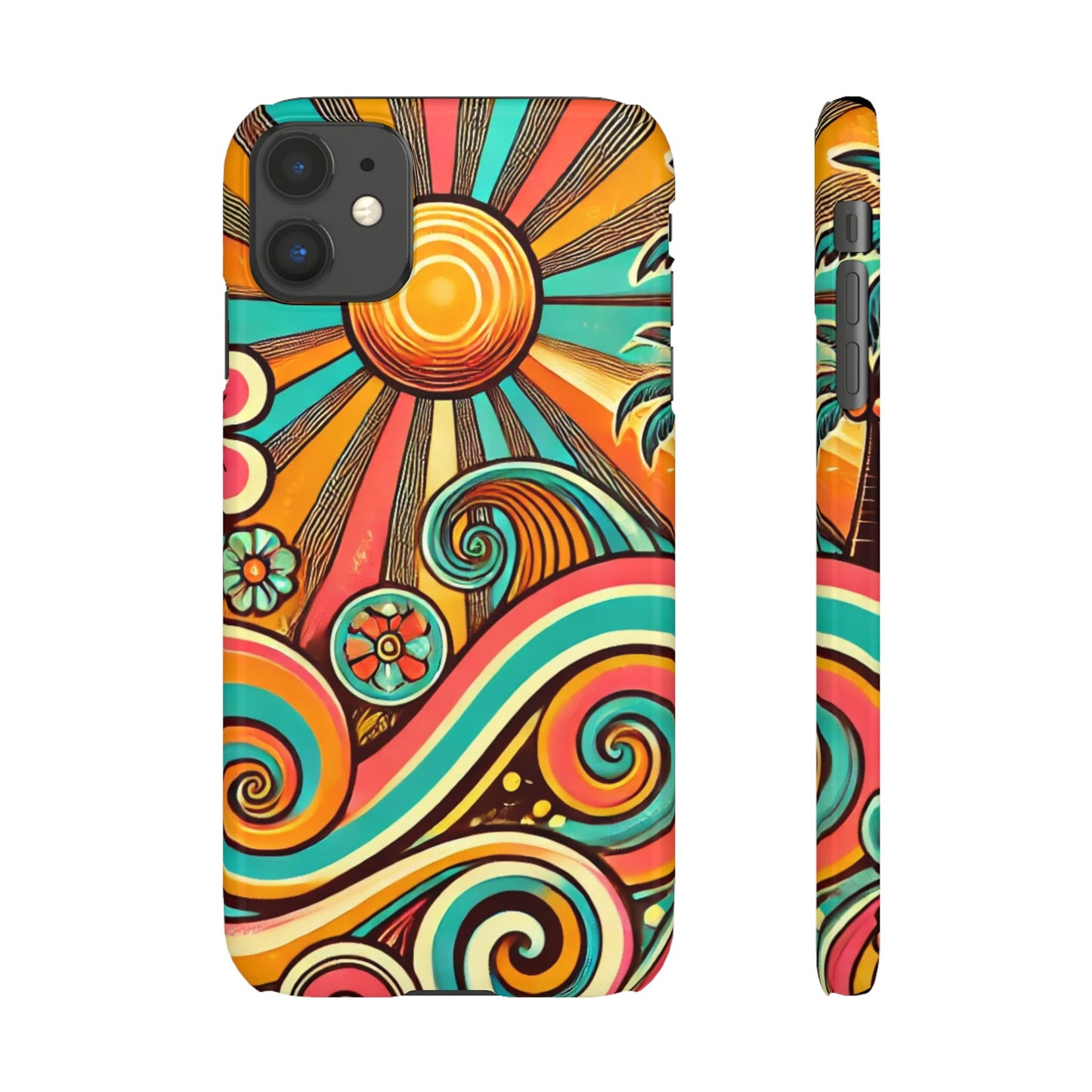 Groovy Sunburst Snap Phone Case