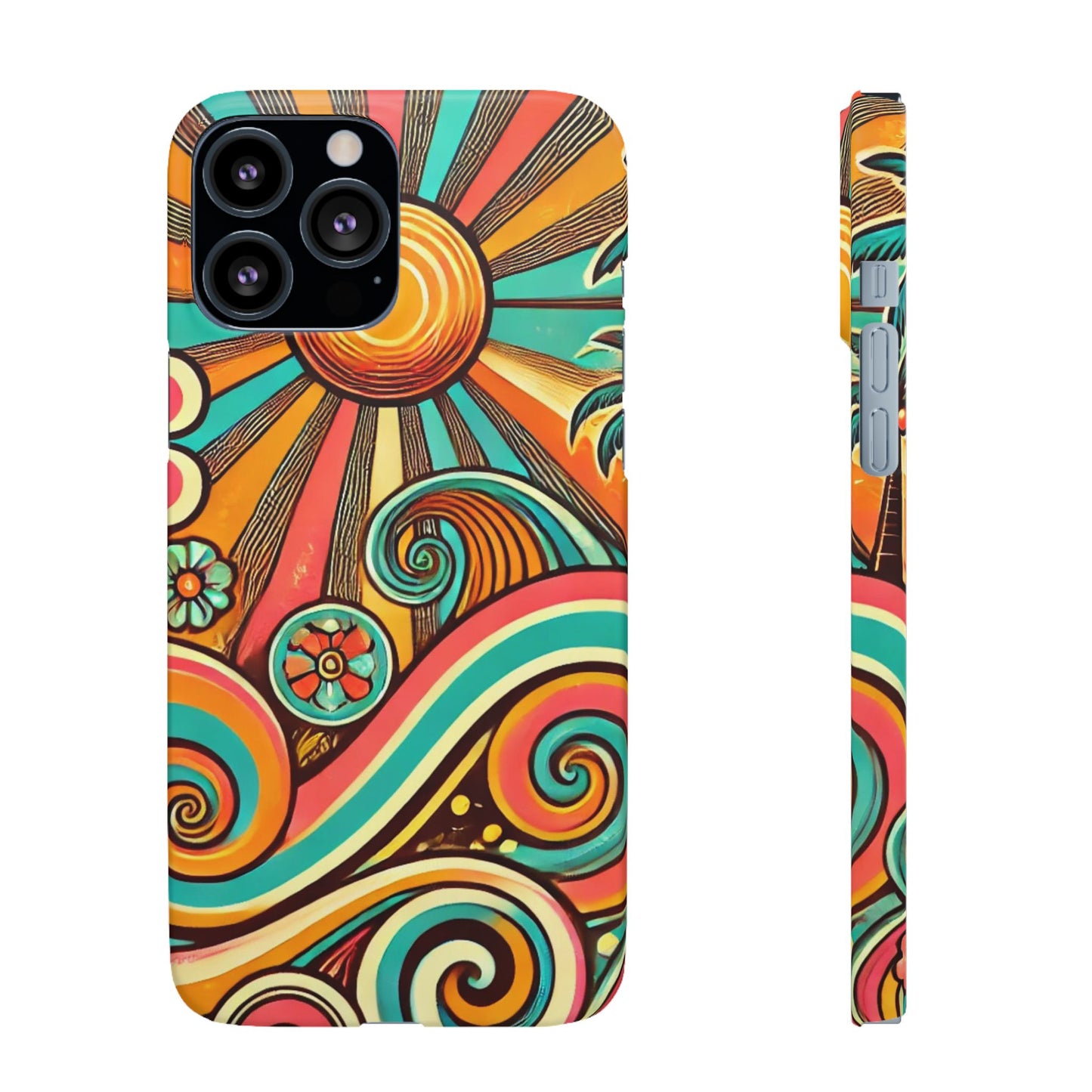 Groovy Sunburst Snap Phone Case