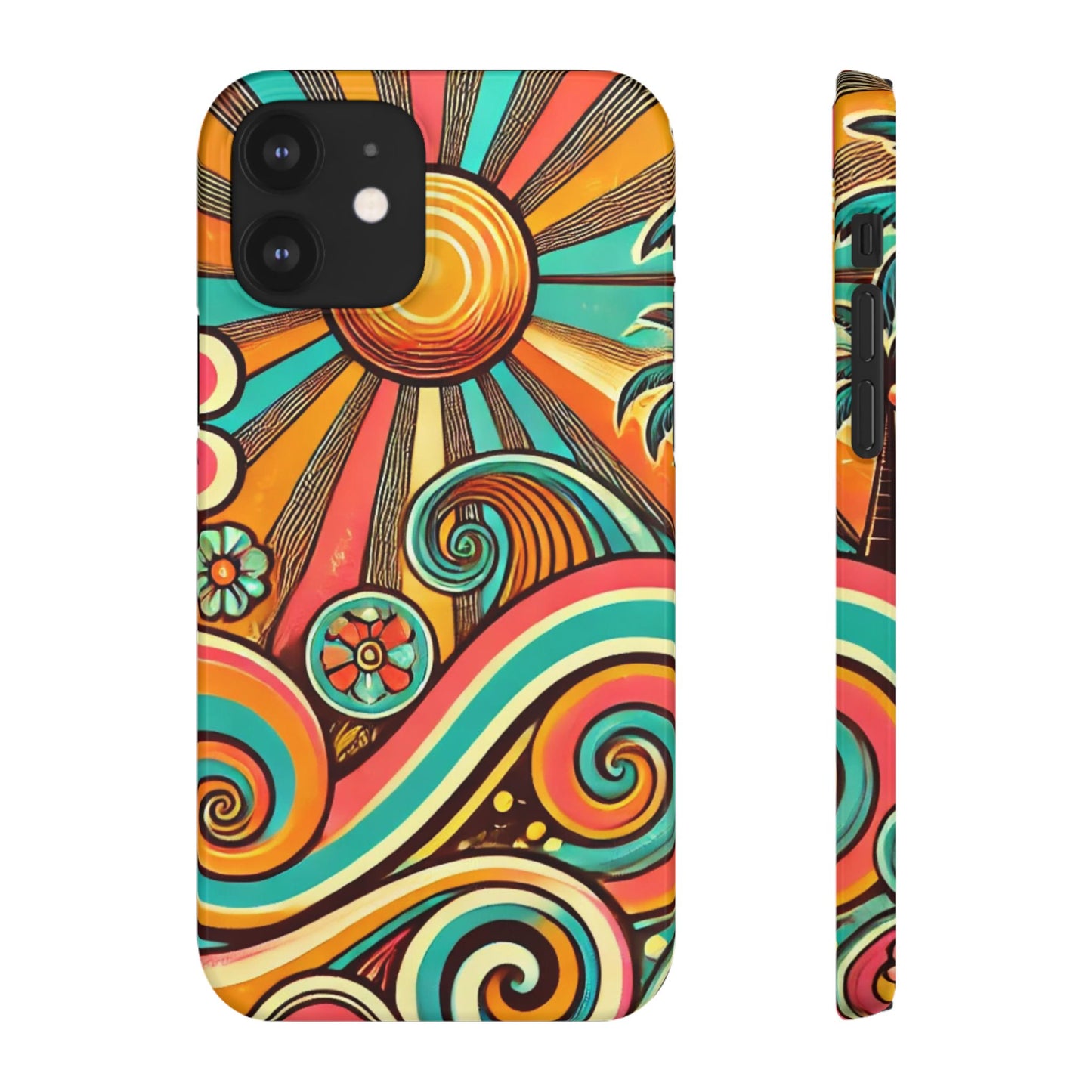 Groovy Sunburst Snap Phone Case