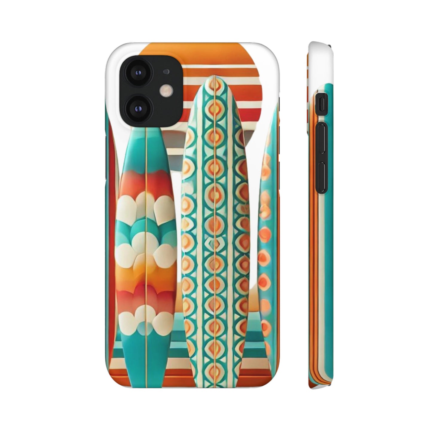 Retro Beach Surfboard Snap Phone Case