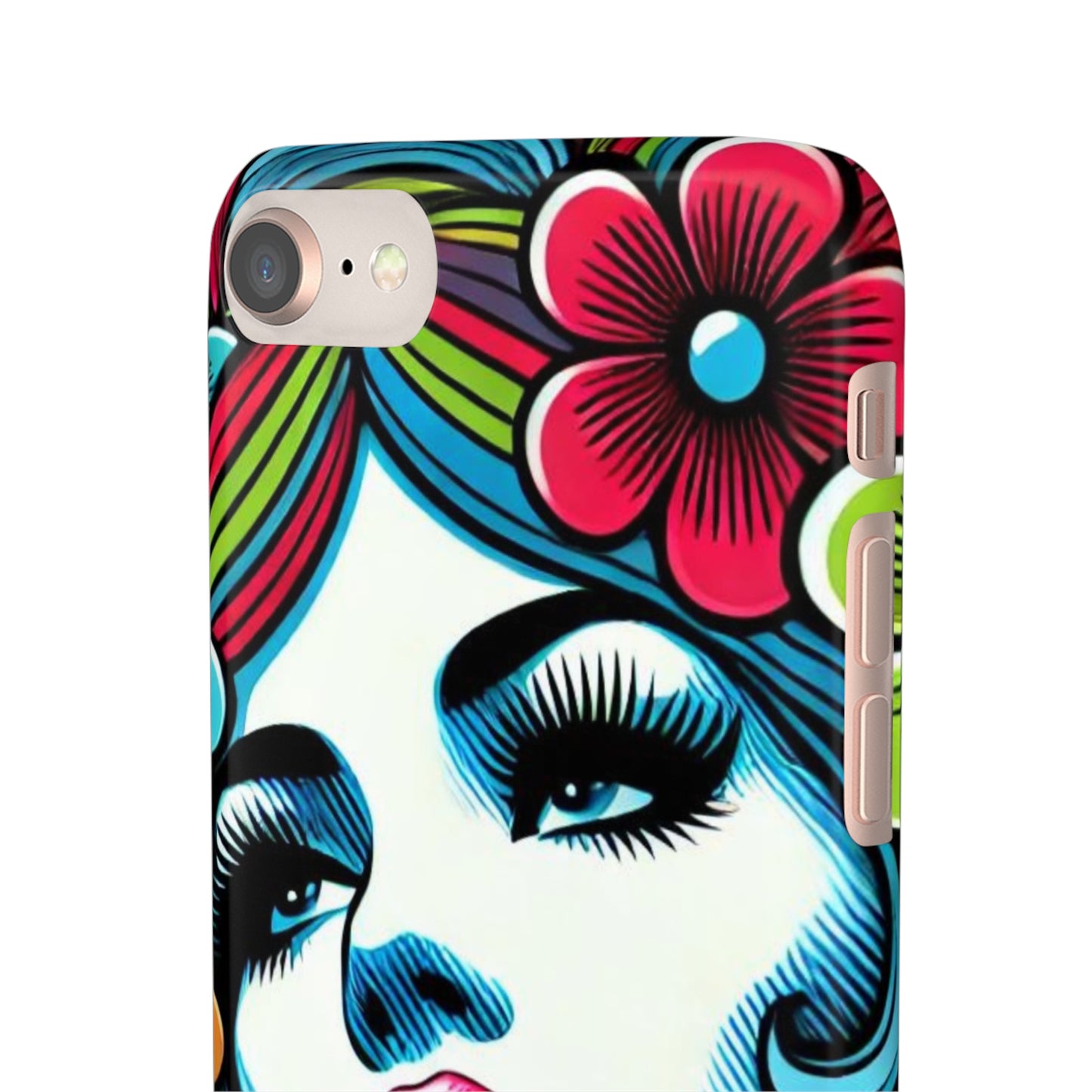 Psychedelic Flower Power Pop Art Snap Phone Case