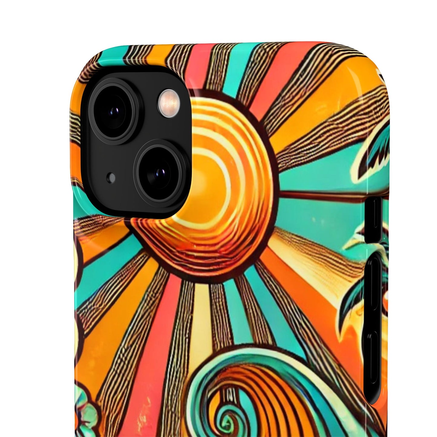 Groovy Sunburst Snap Phone Case