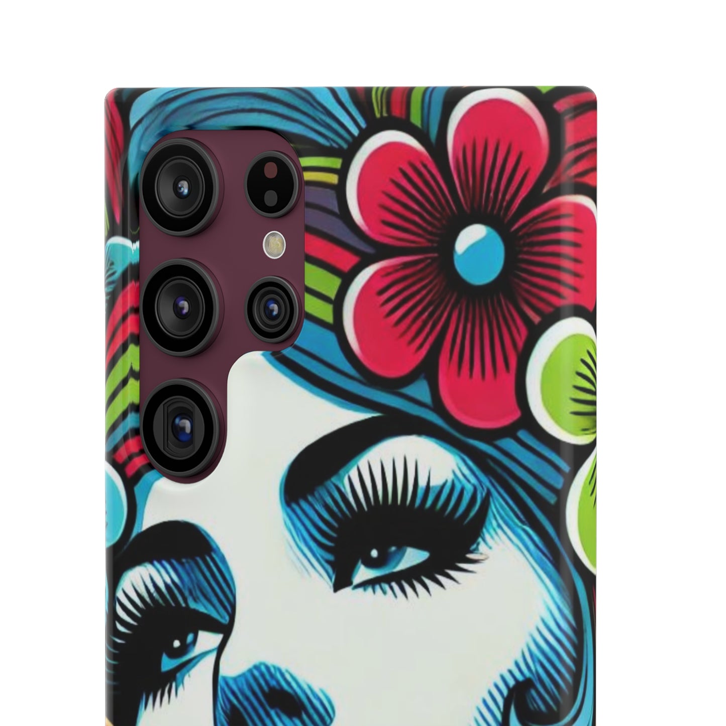 Psychedelic Flower Power Pop Art Snap Phone Case