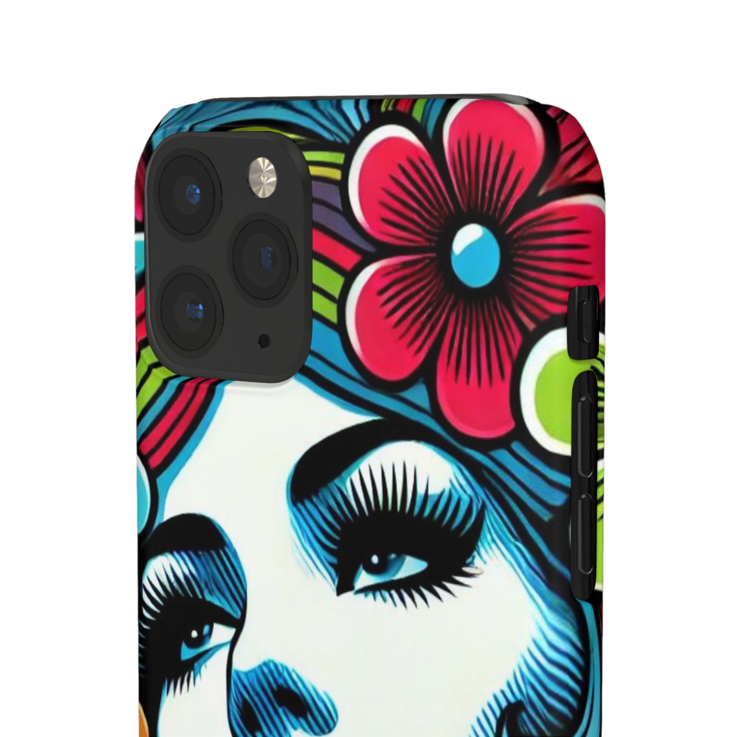 Psychedelic Flower Power Pop Art Snap Phone Case