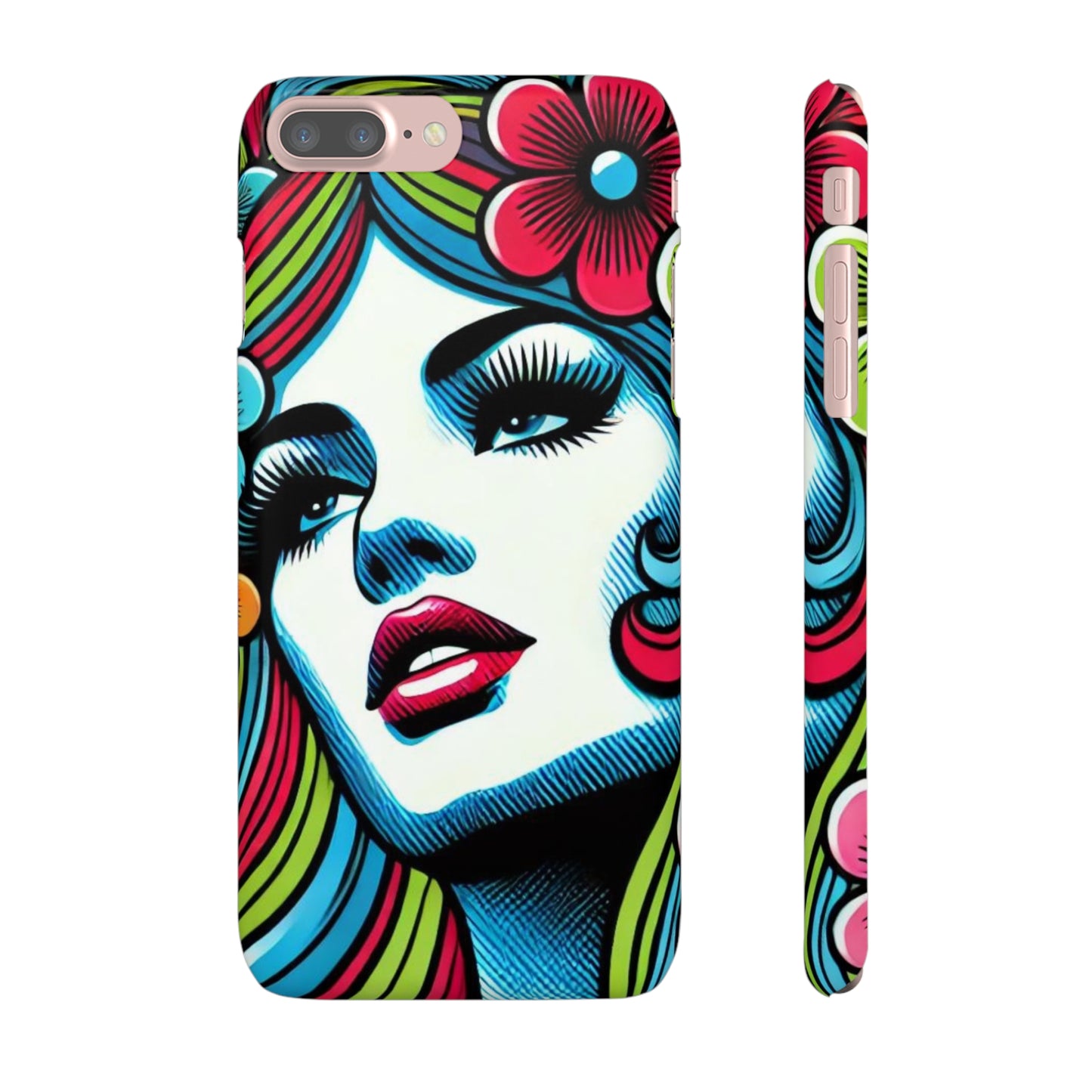 Psychedelic Flower Power Pop Art Snap Phone Case