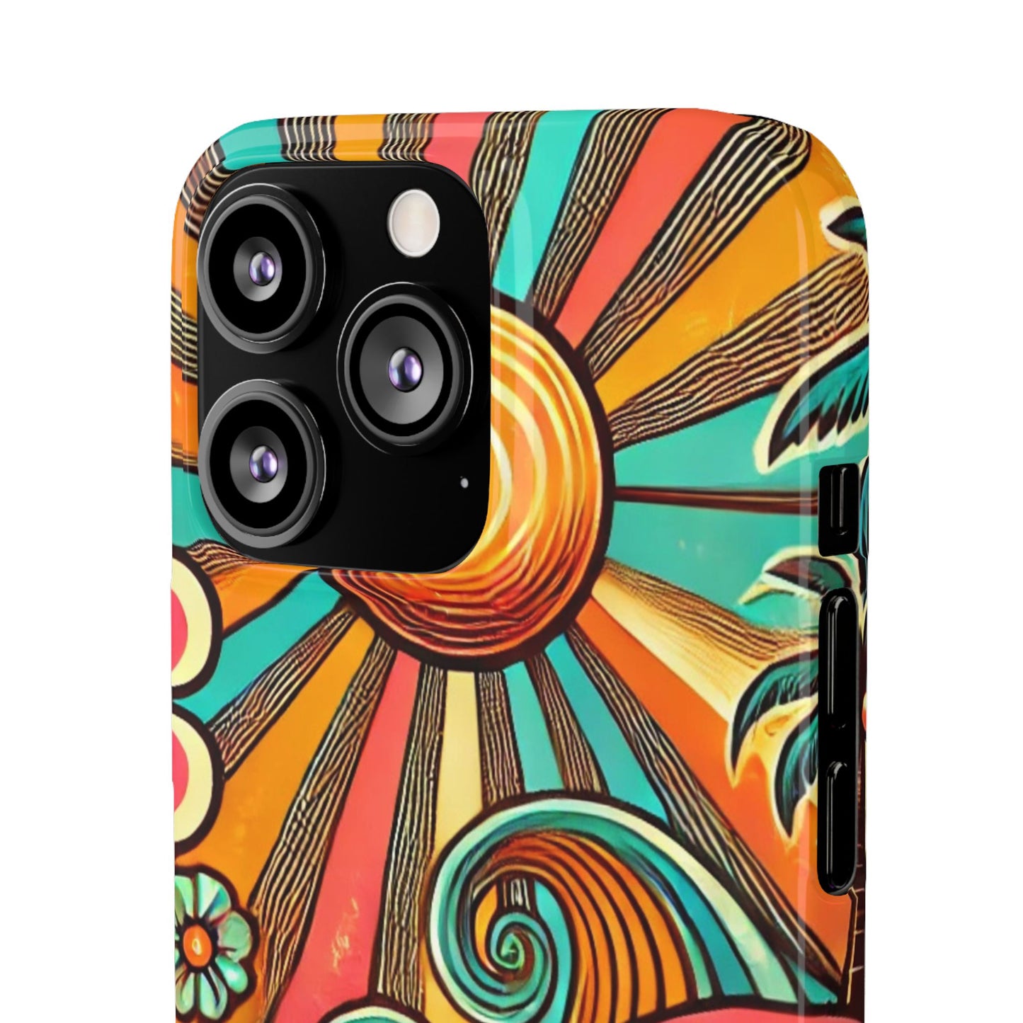 Groovy Sunburst Snap Phone Case