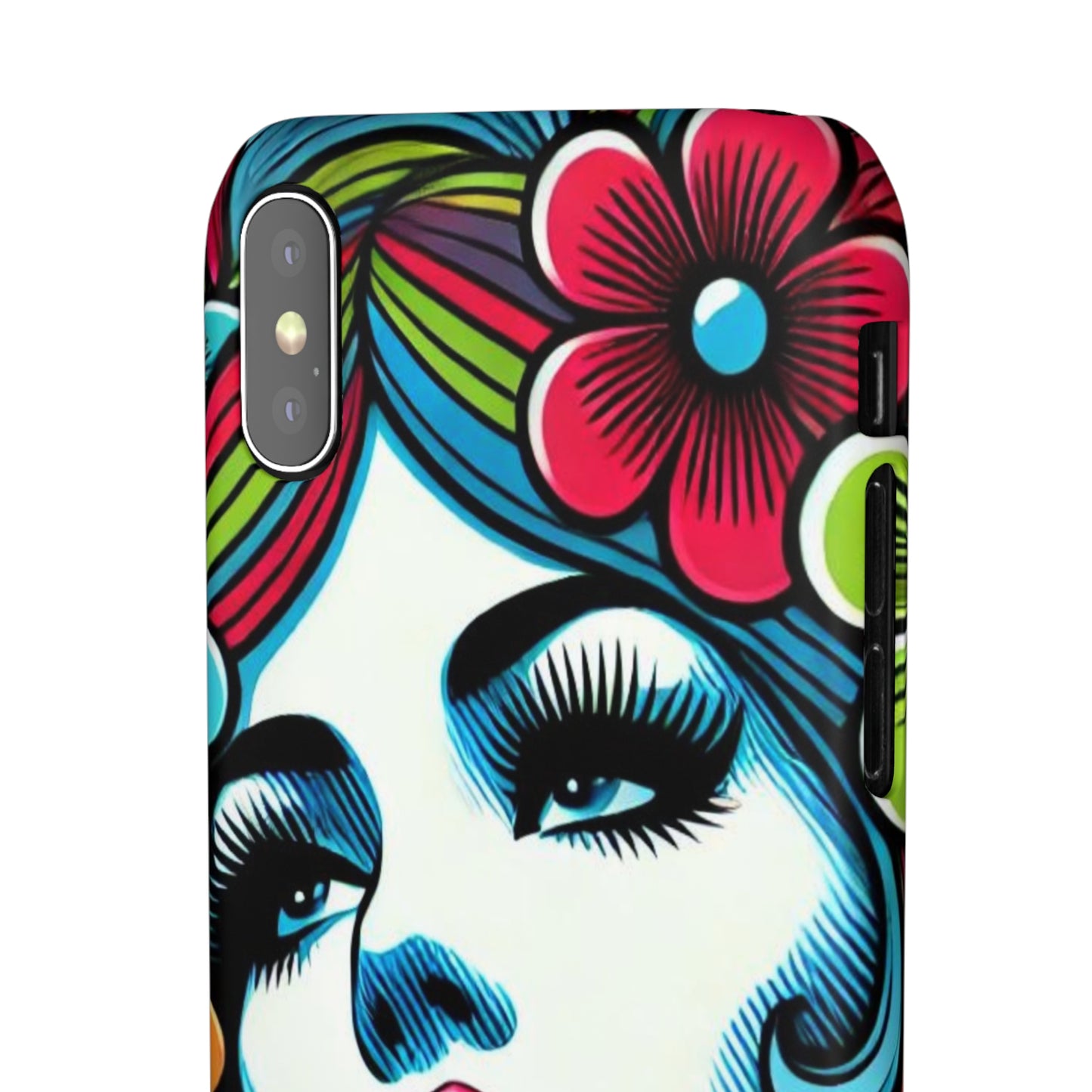 Psychedelic Flower Power Pop Art Snap Phone Case