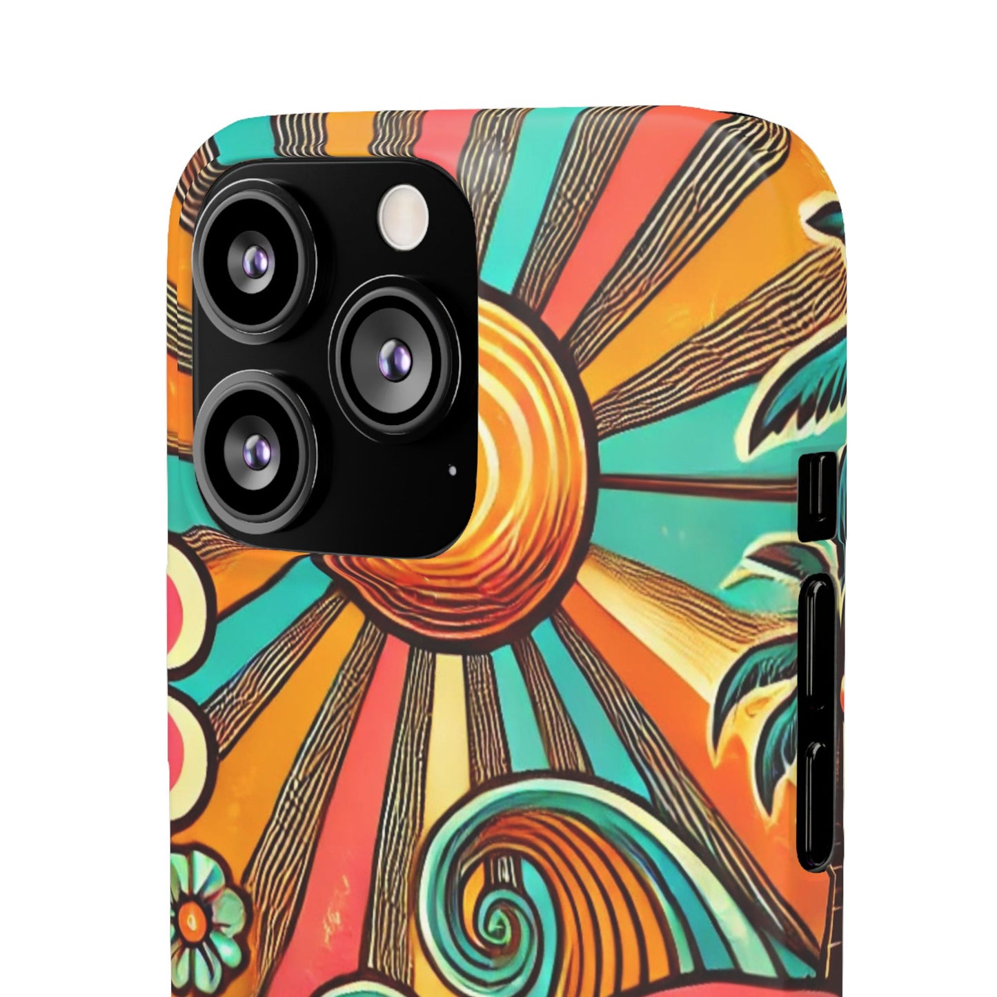 Groovy Sunburst Snap Phone Case