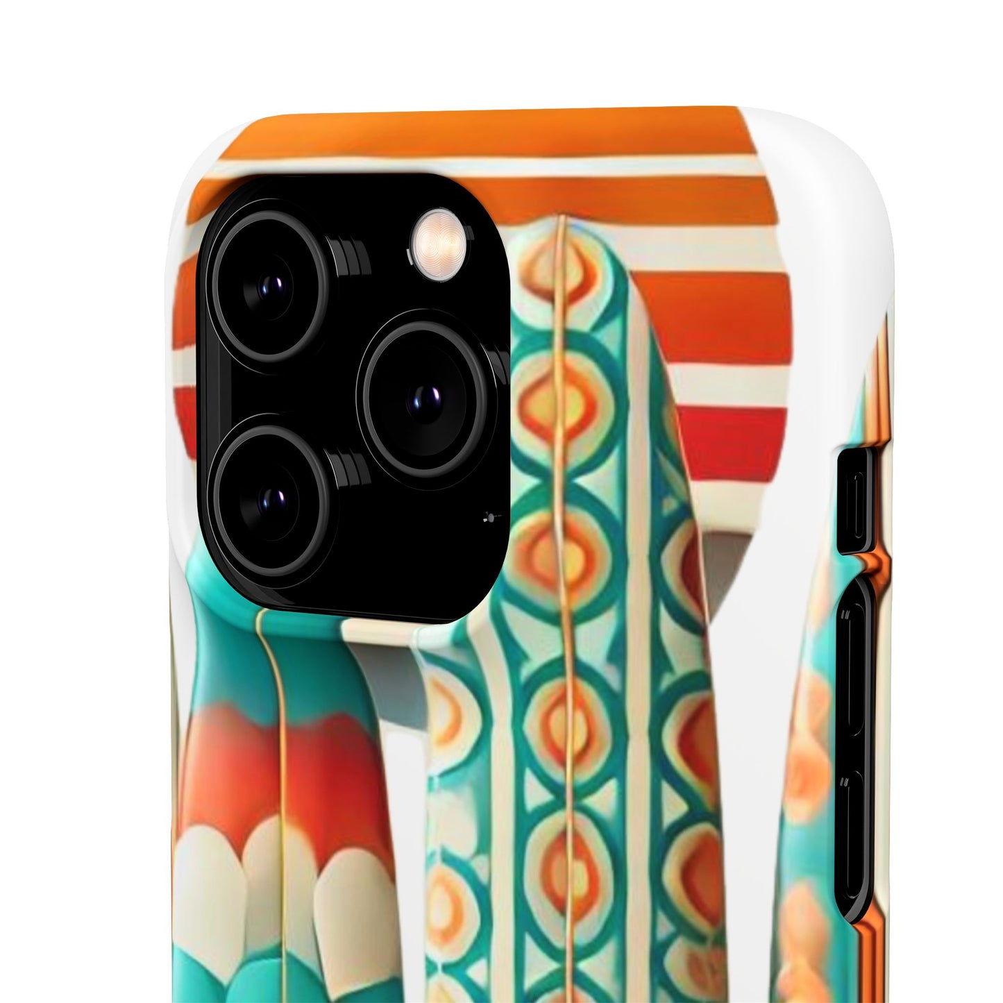 Retro Beach Surfboard Snap Phone Case