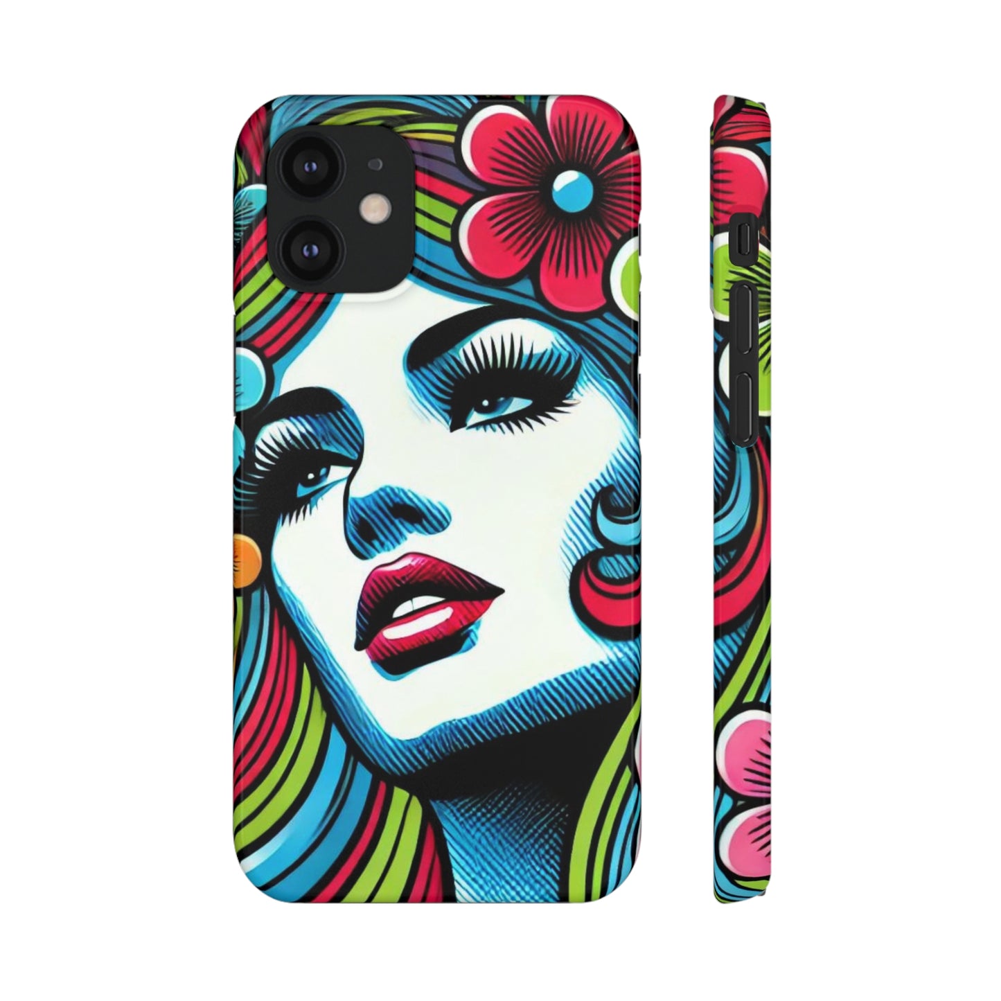 Psychedelic Flower Power Pop Art Snap Phone Case