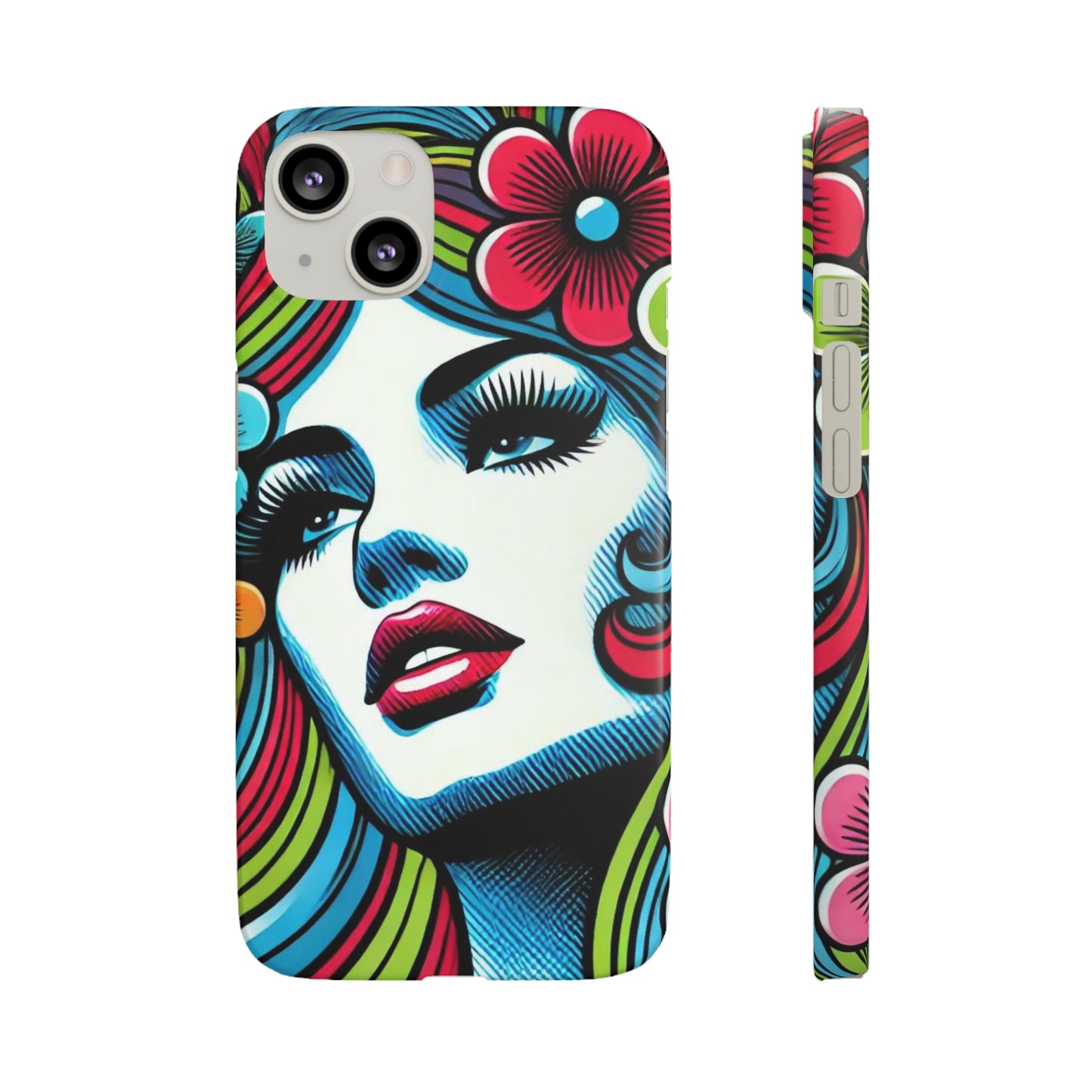 Psychedelic Flower Power Pop Art Snap Phone Case