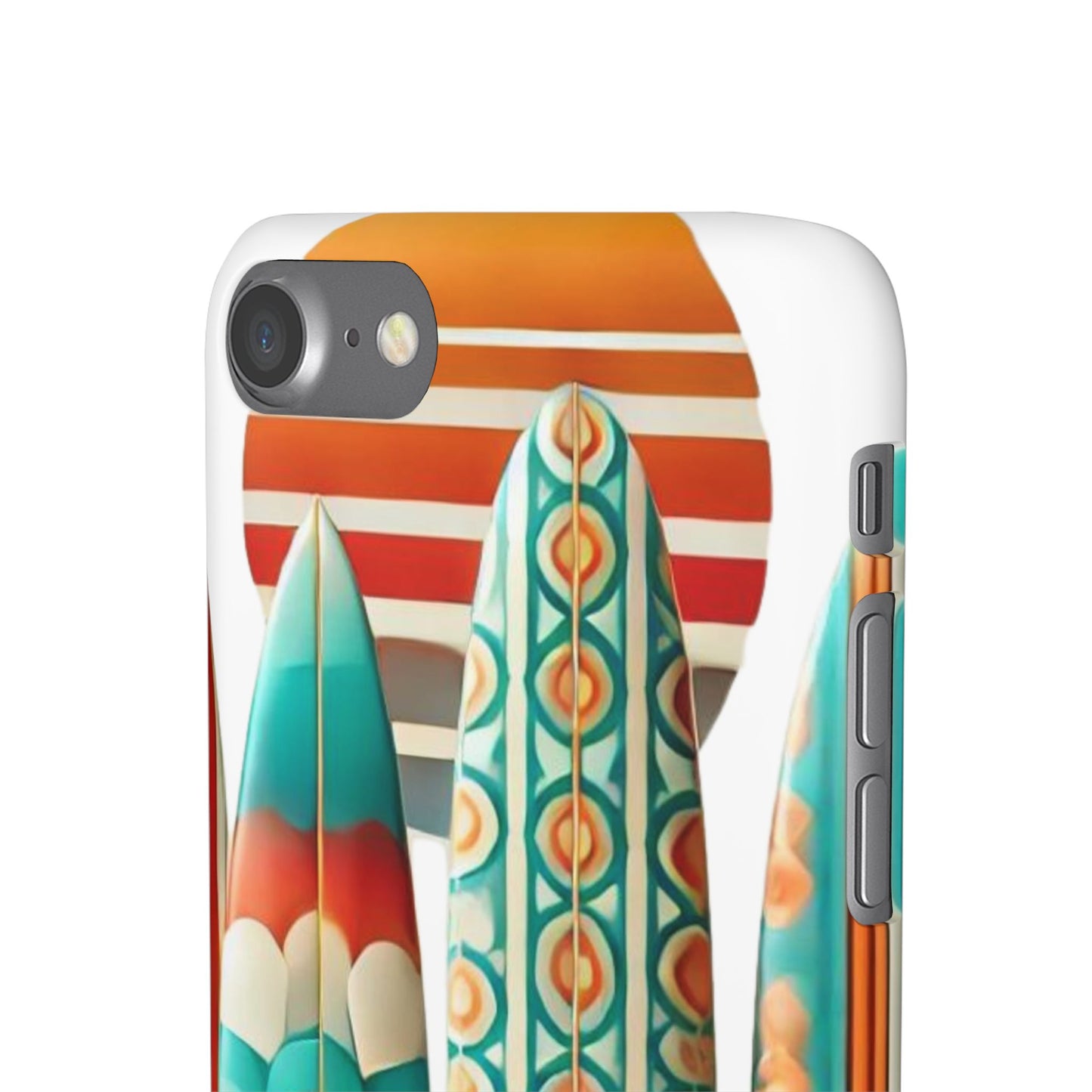 Retro Beach Surfboard Snap Phone Case