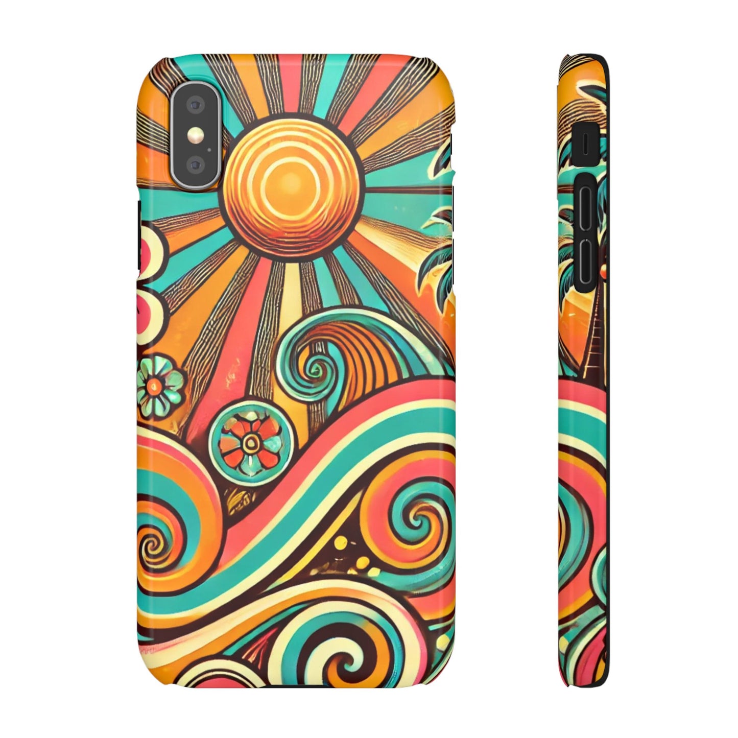 Groovy Sunburst Snap Phone Case