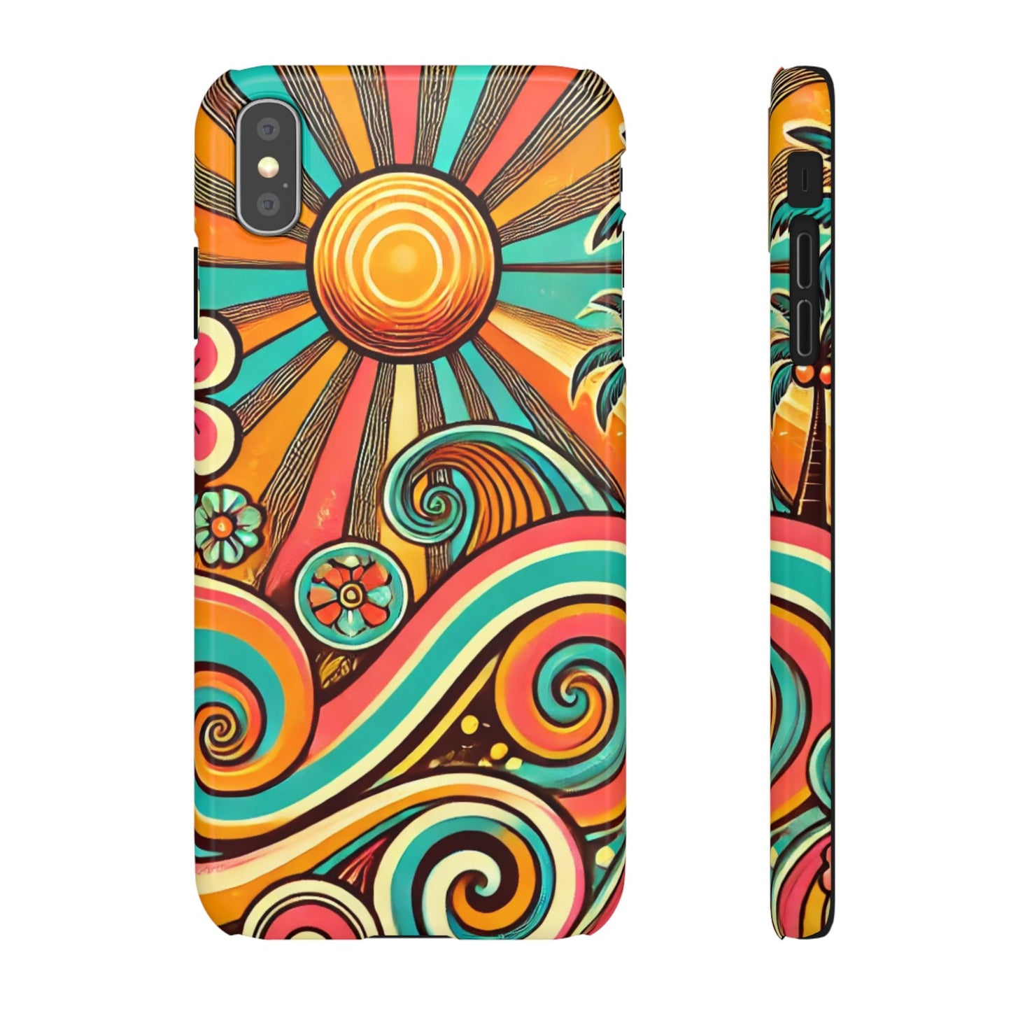 Groovy Sunburst Snap Phone Case