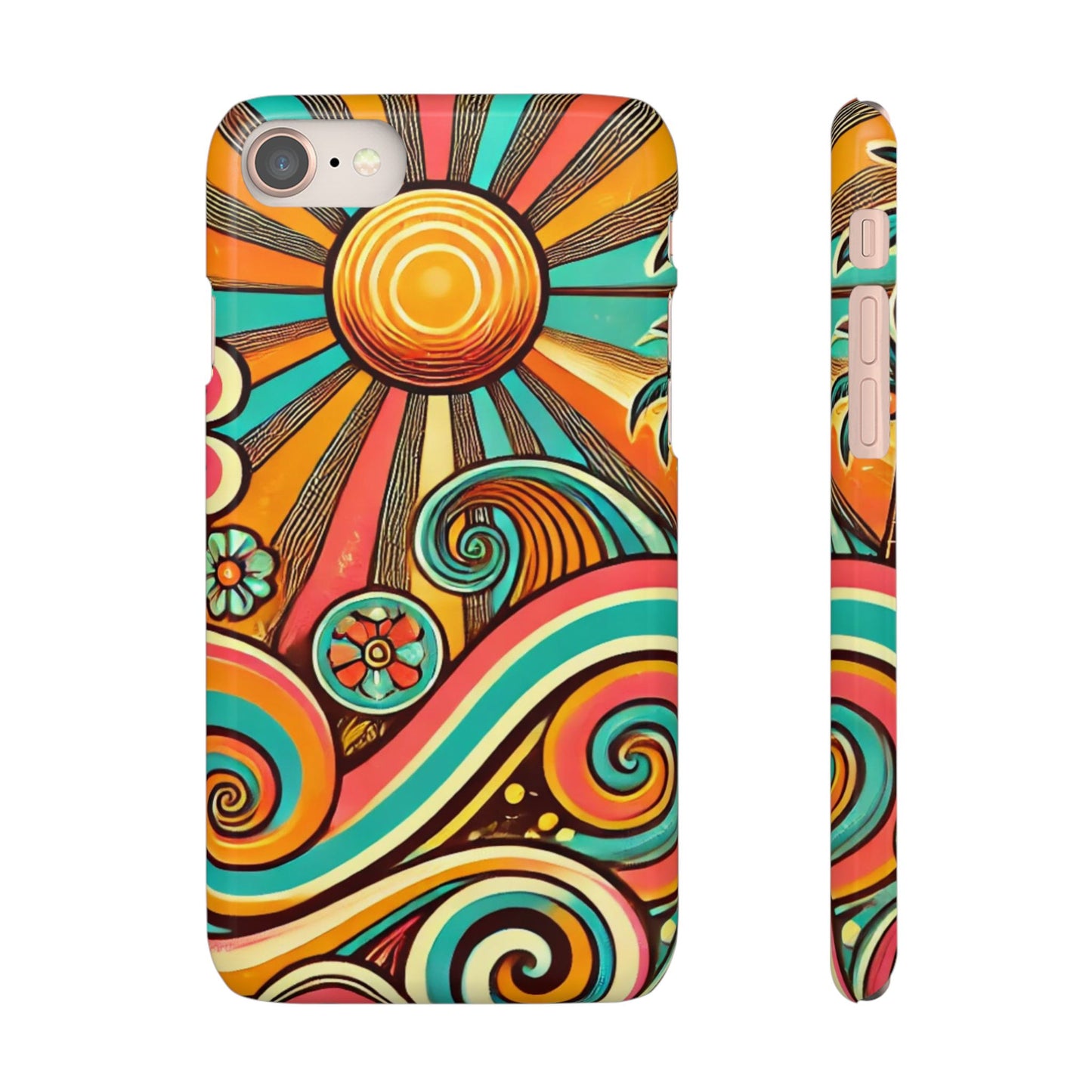 Groovy Sunburst Snap Phone Case