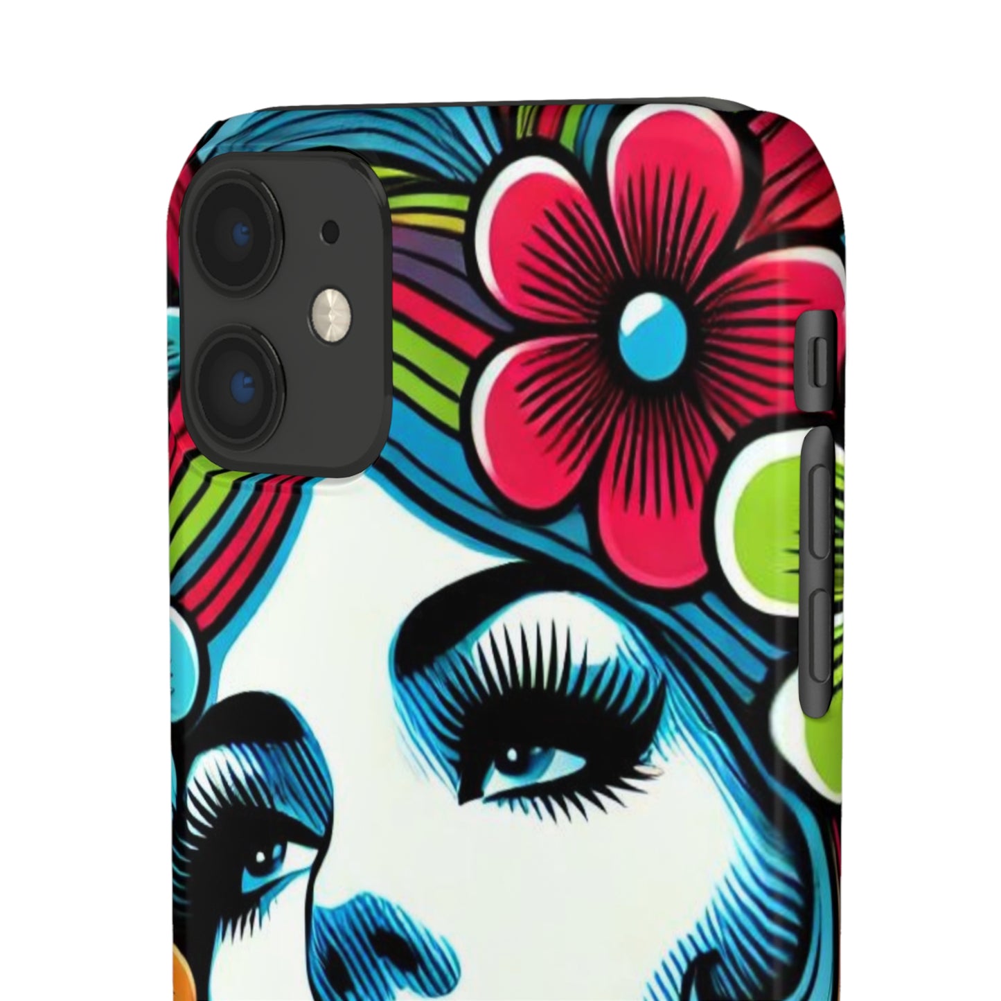 Psychedelic Flower Power Pop Art Snap Phone Case