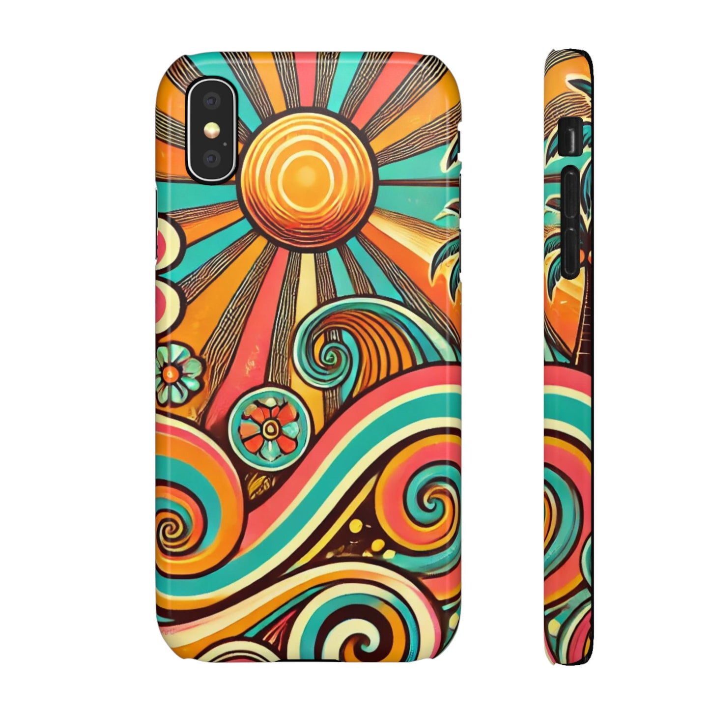 Groovy Sunburst Snap Phone Case