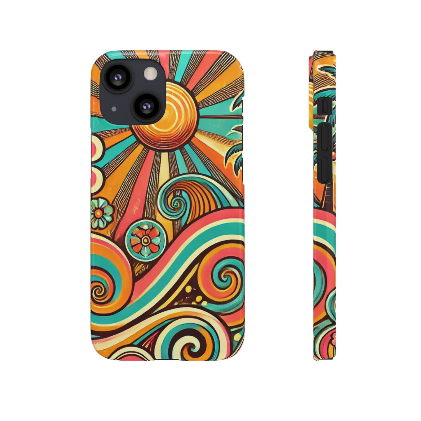 Groovy Sunburst Snap Phone Case