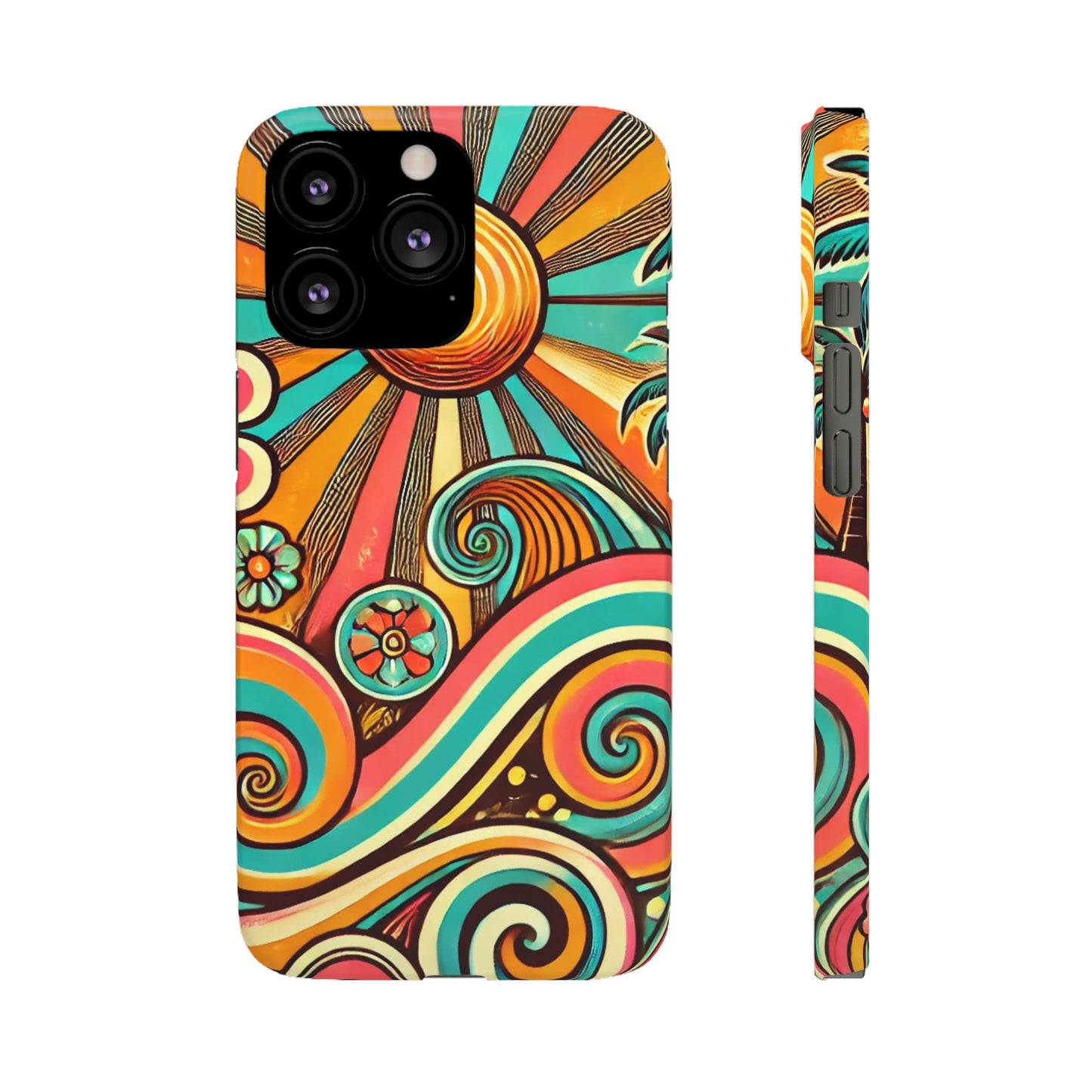 Groovy Sunburst Snap Phone Case