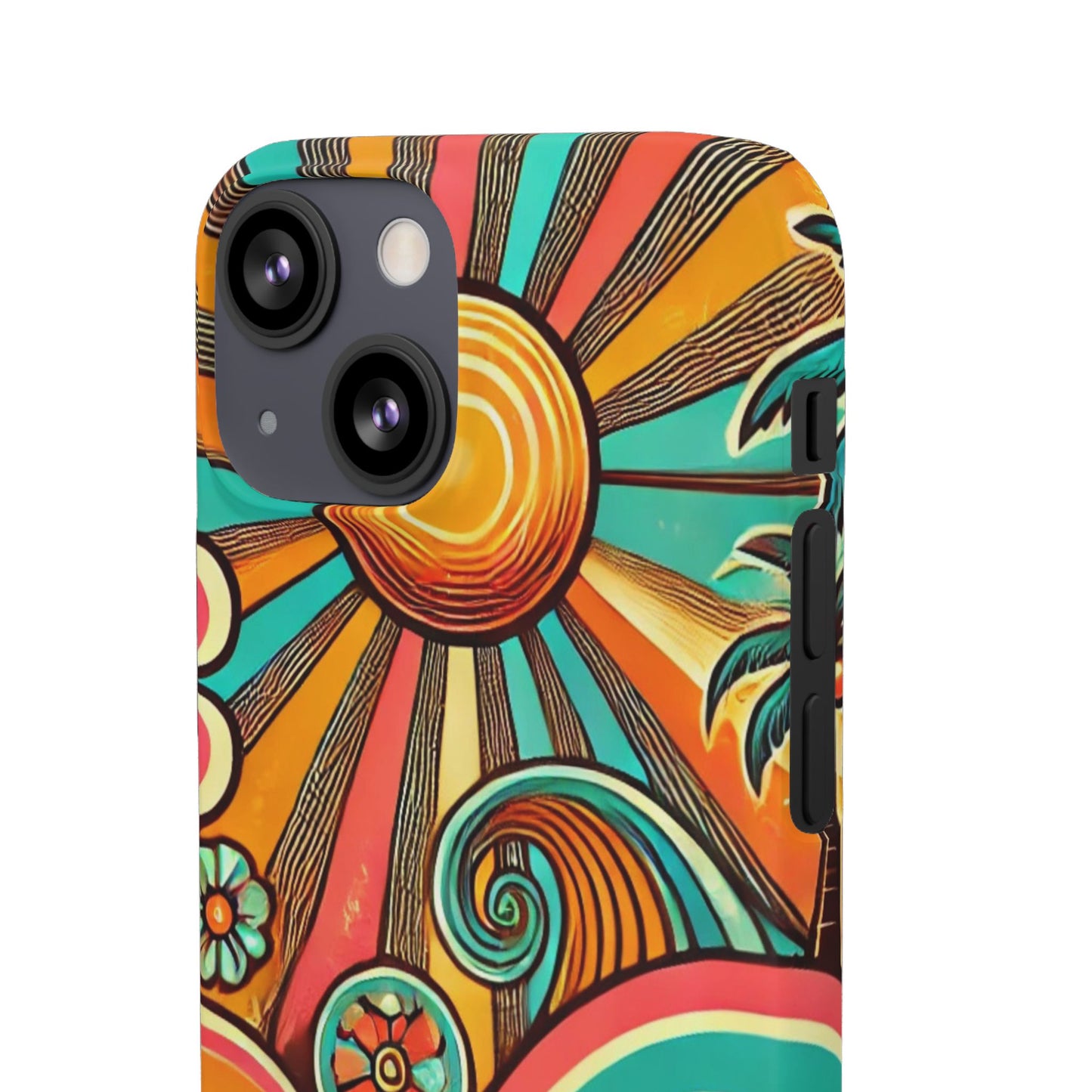 Groovy Sunburst Snap Phone Case