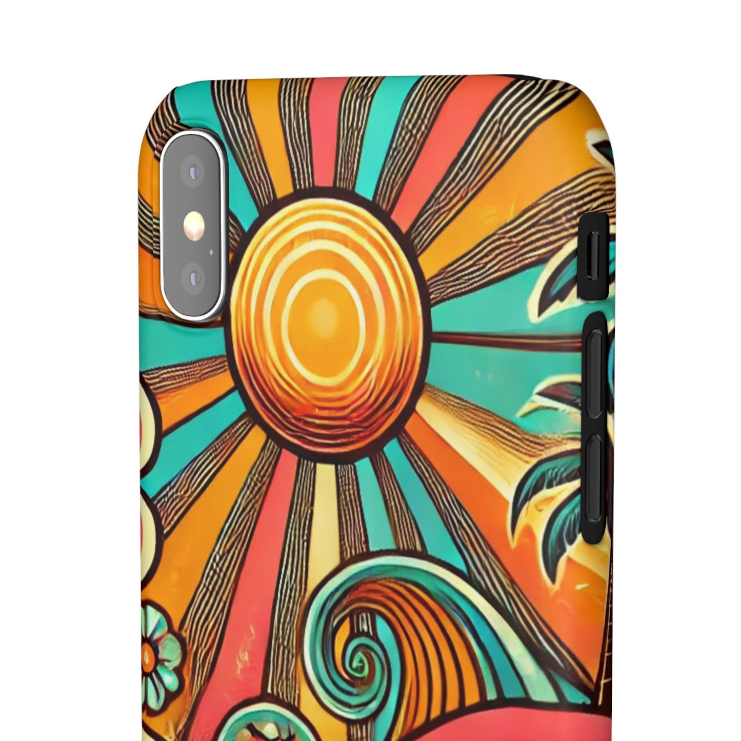 Groovy Sunburst Snap Phone Case