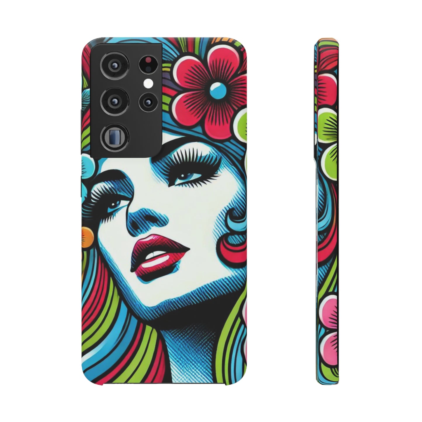 Psychedelic Flower Power Pop Art Snap Phone Case