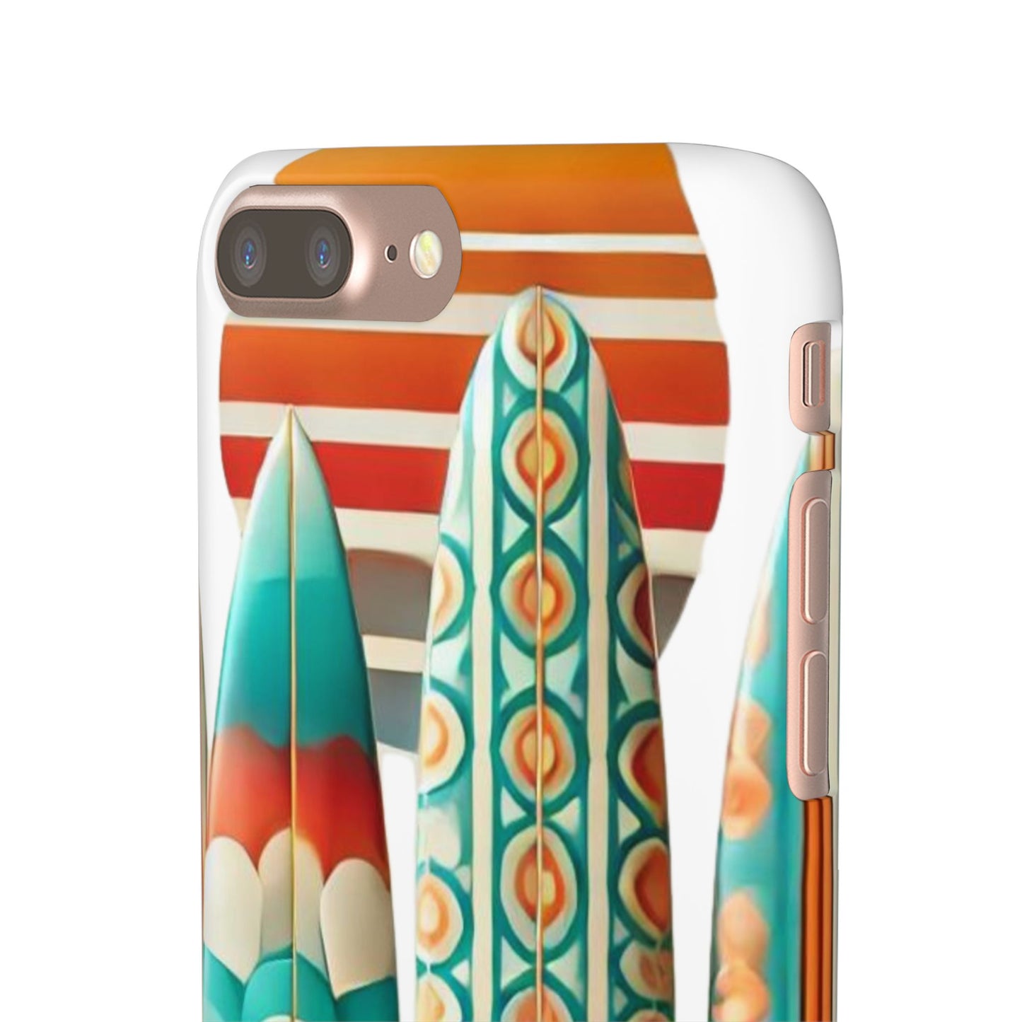 Retro Beach Surfboard Snap Phone Case